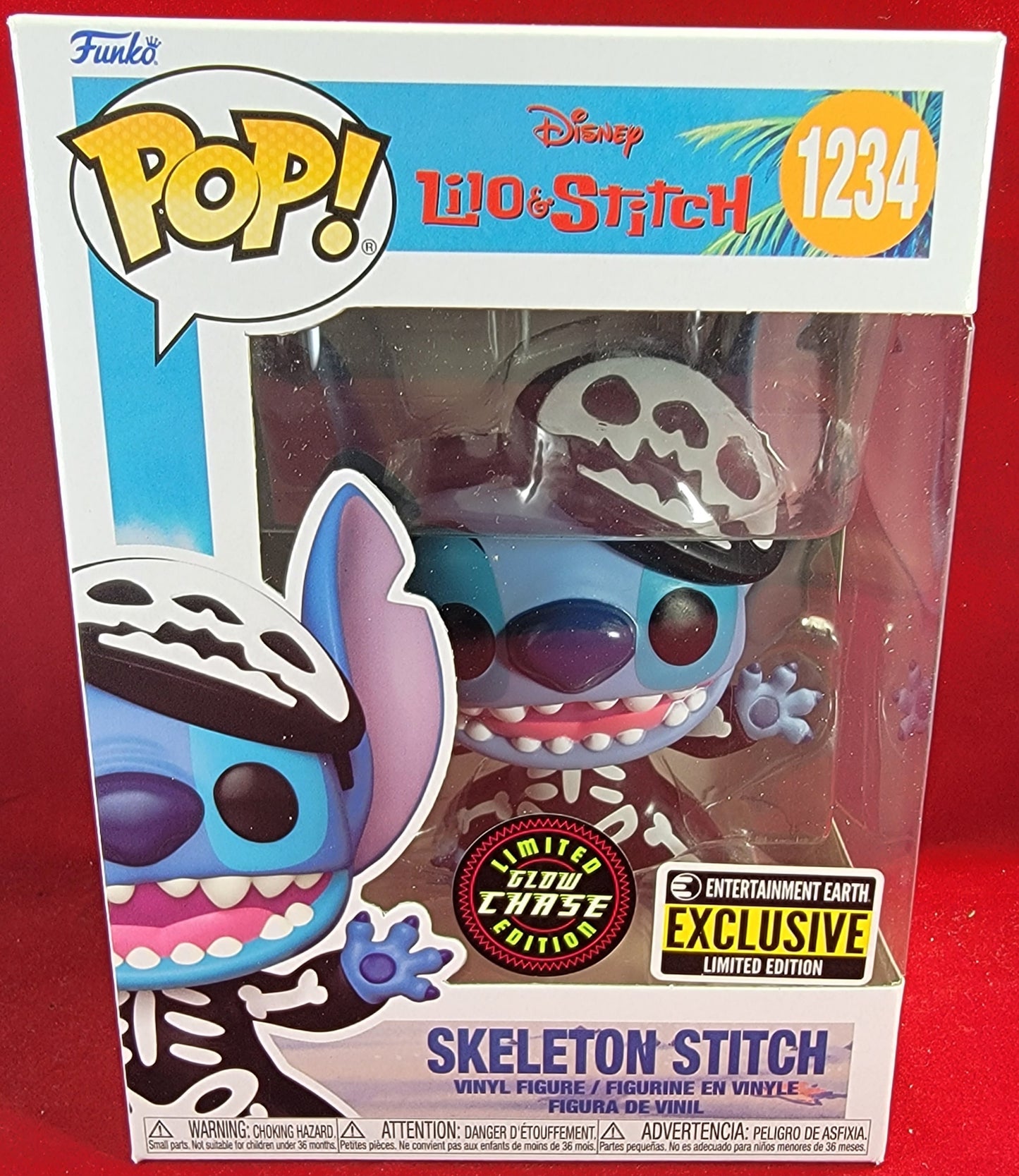 Skeleton stitch chase entertainment earth exclusive funko # 1234 (nib)