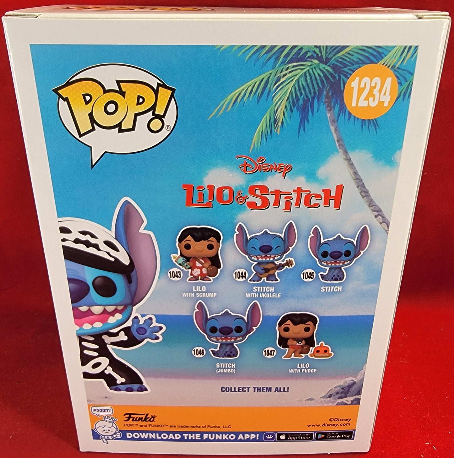 Skeleton stitch entertainment earth exclusive funko # 1234 (nib)