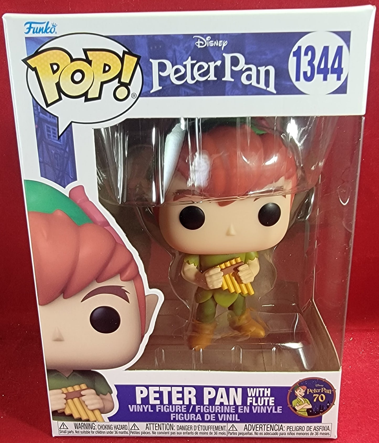 Peter pan with flute funko # 1344 (nib)