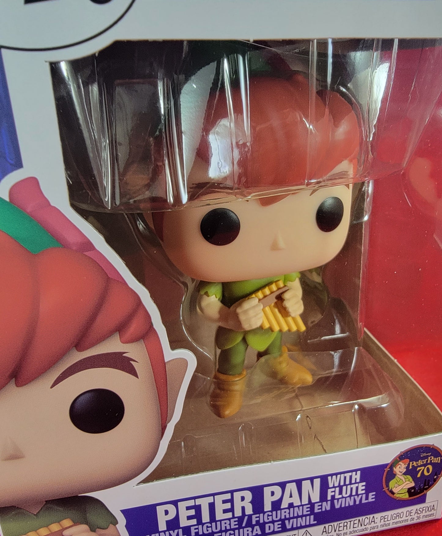 Peter pan with flute funko # 1344 (nib)