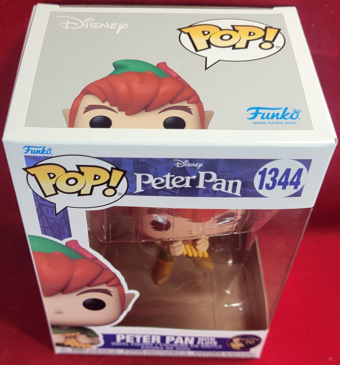 Peter pan with flute funko # 1344 (nib)