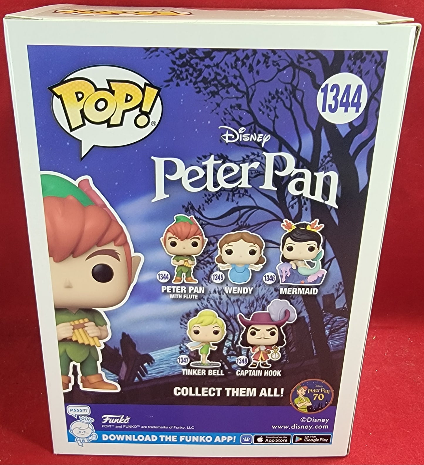 Peter pan with flute funko # 1344 (nib)