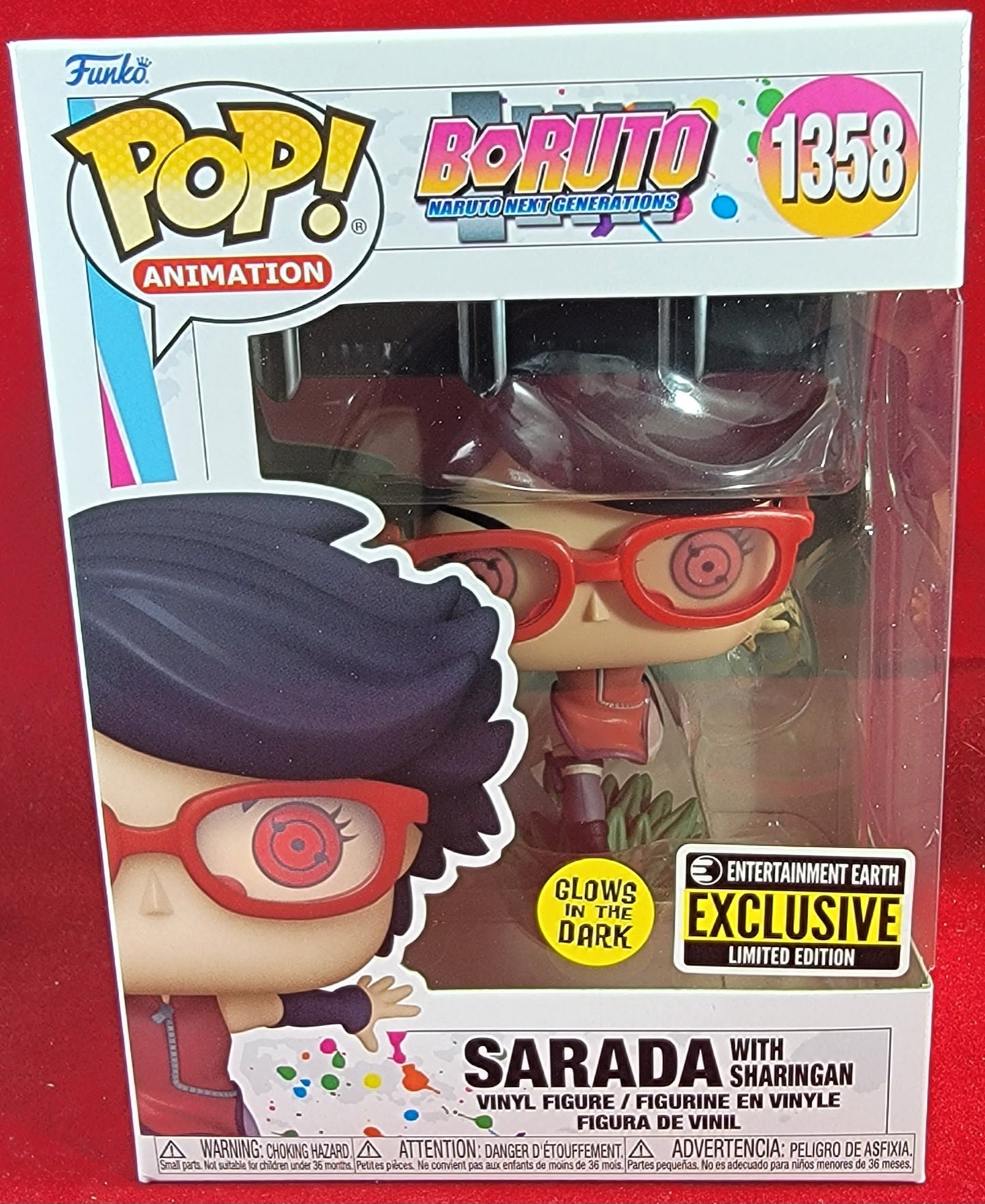 Sarada entertainment earth exclusive funko # 1358 (nib)