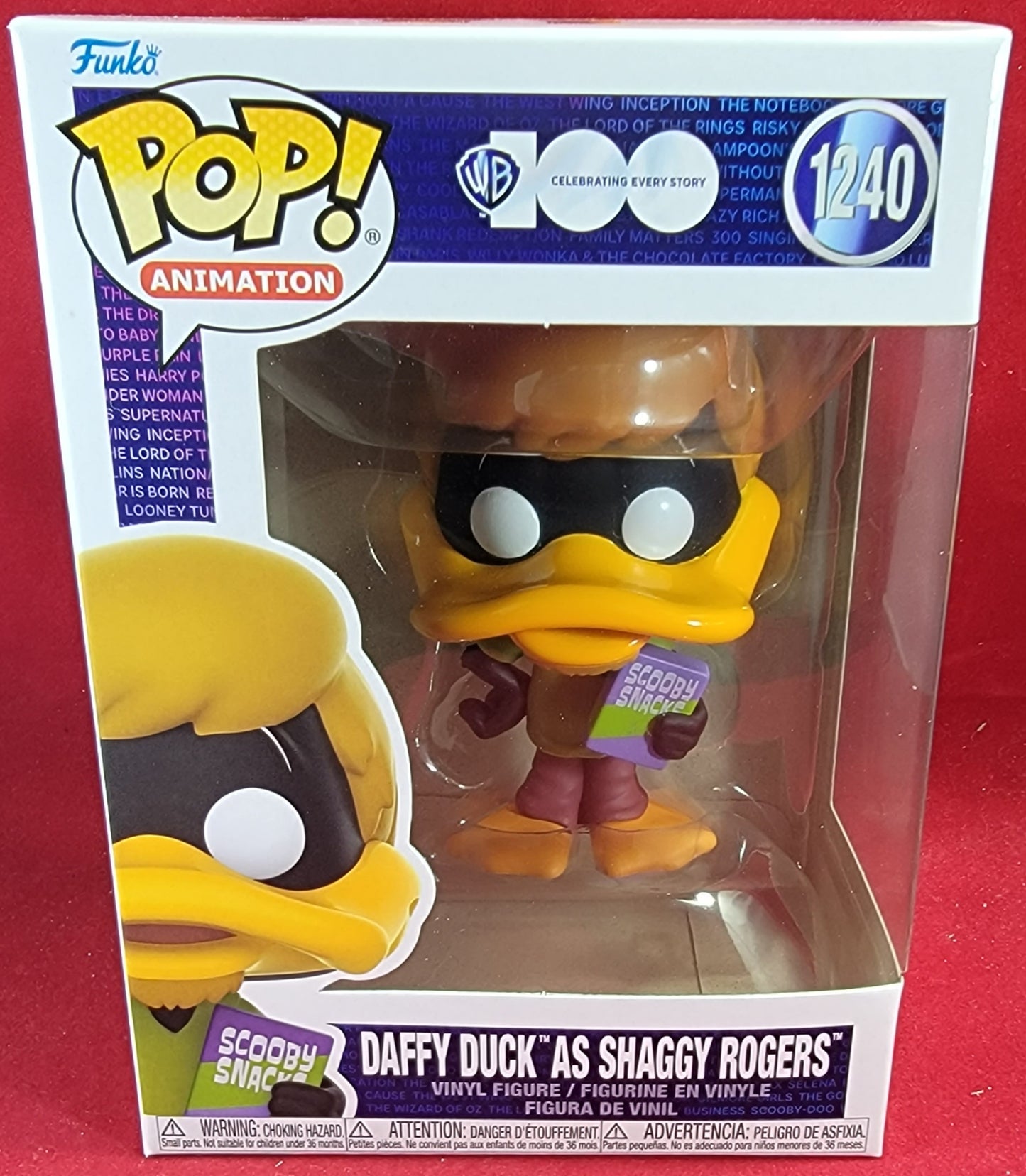 Daffy duck as shaggy Rogers funko # 1240 (nib)