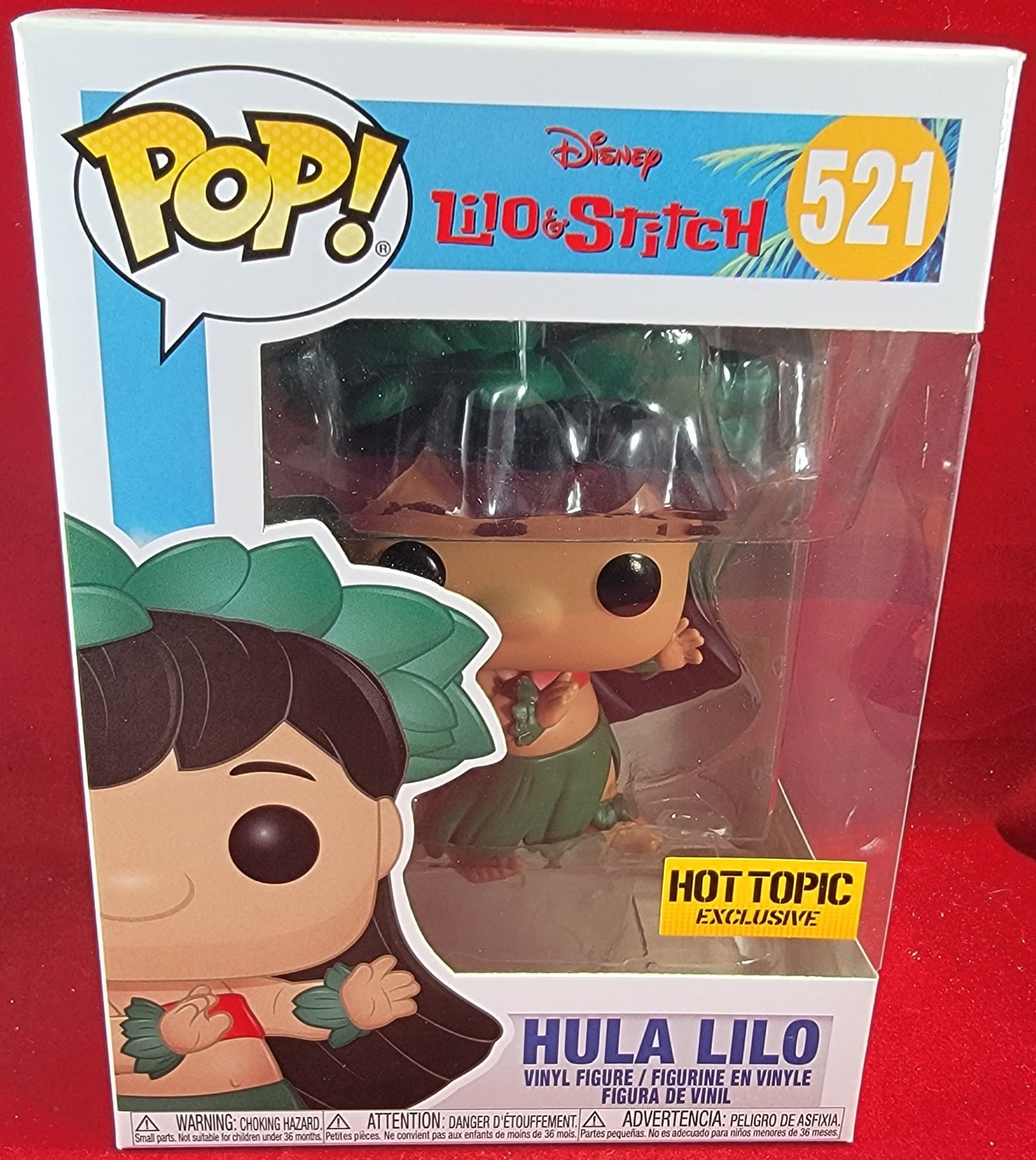 Hula Lilo hot topic exclusive funko # 521 (nib)