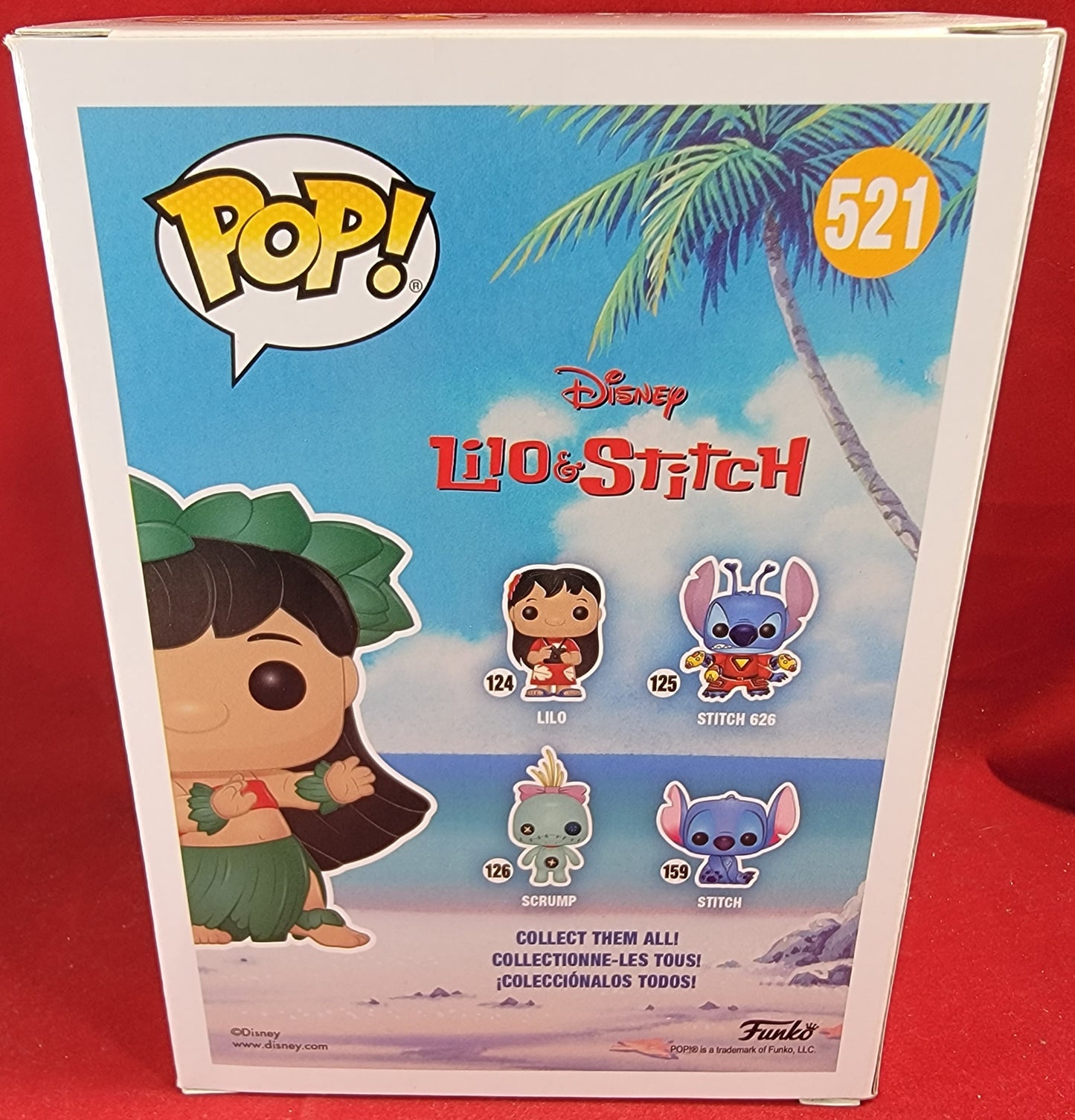 Hula Lilo hot topic exclusive funko # 521 (nib)