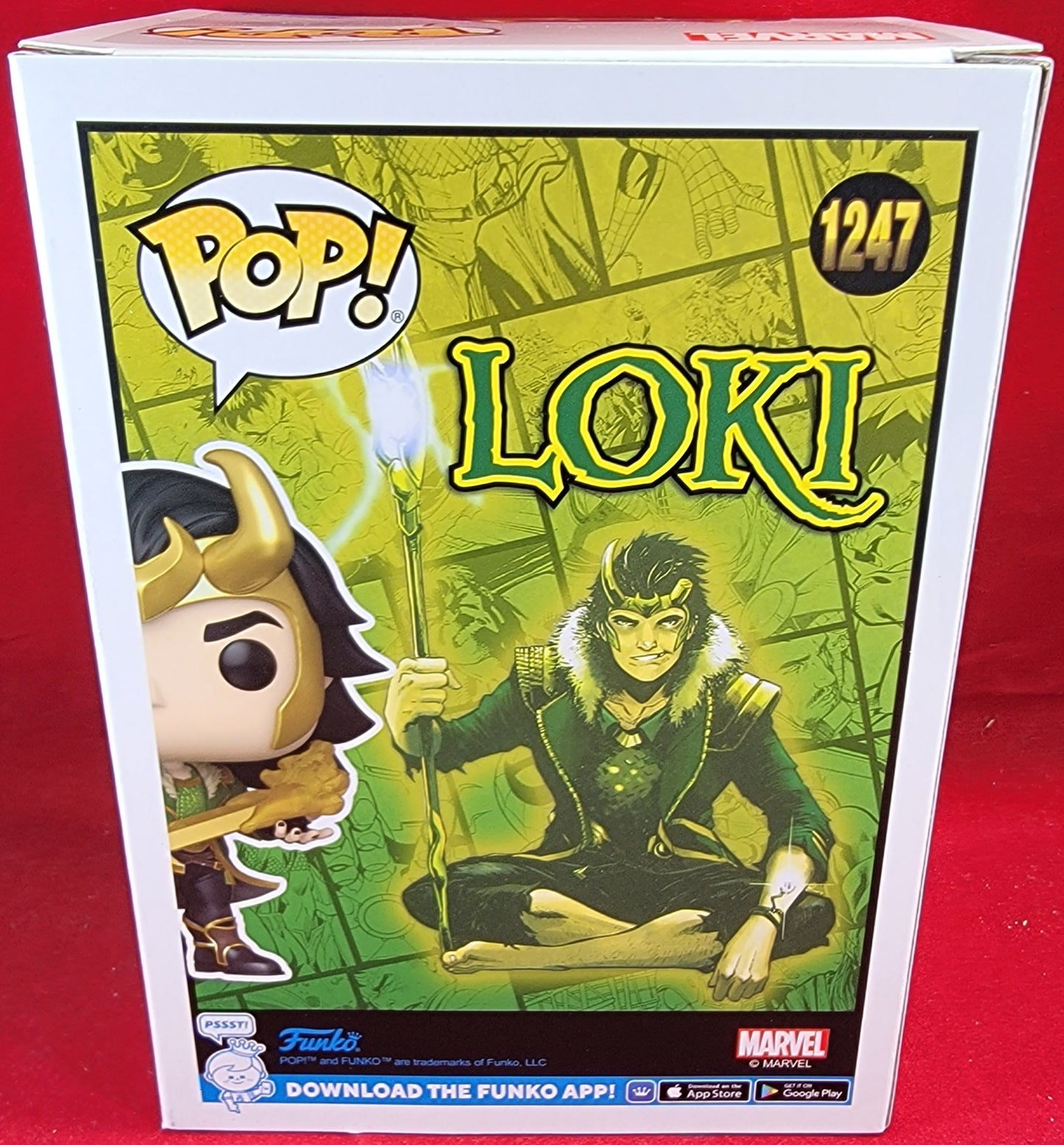 Loki: agent of Asgard hot topic exclusive funko # 1247 (nib)