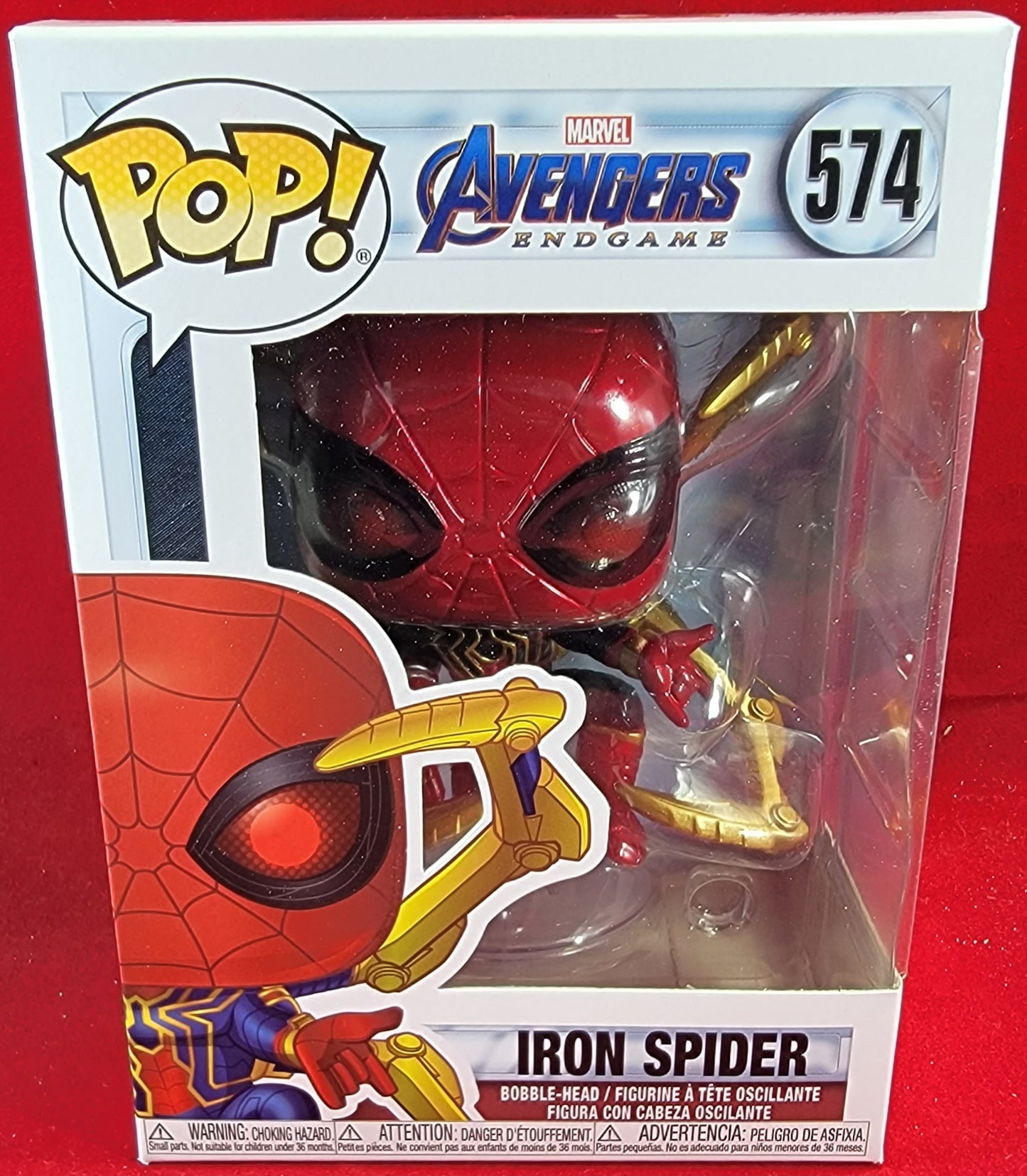 Iron spider funko # 574 (nib)