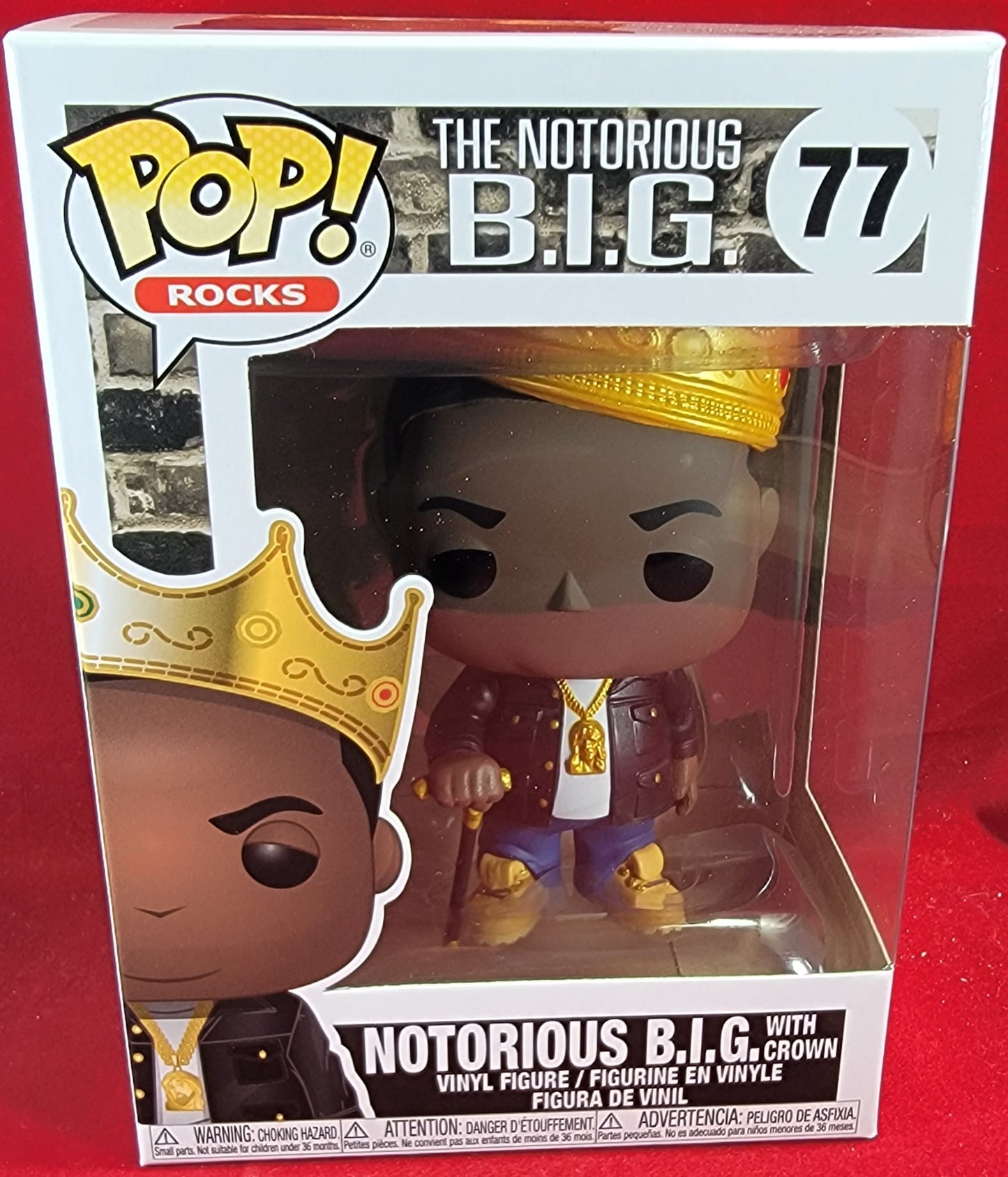 Notorious b.i.g. with crown funko # 77 (nib)