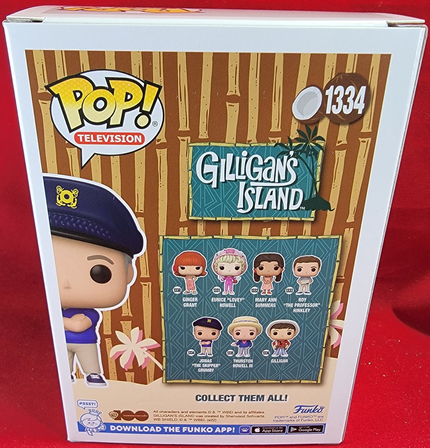 Jonas "the skipper" grumby funko #1334 (nib)