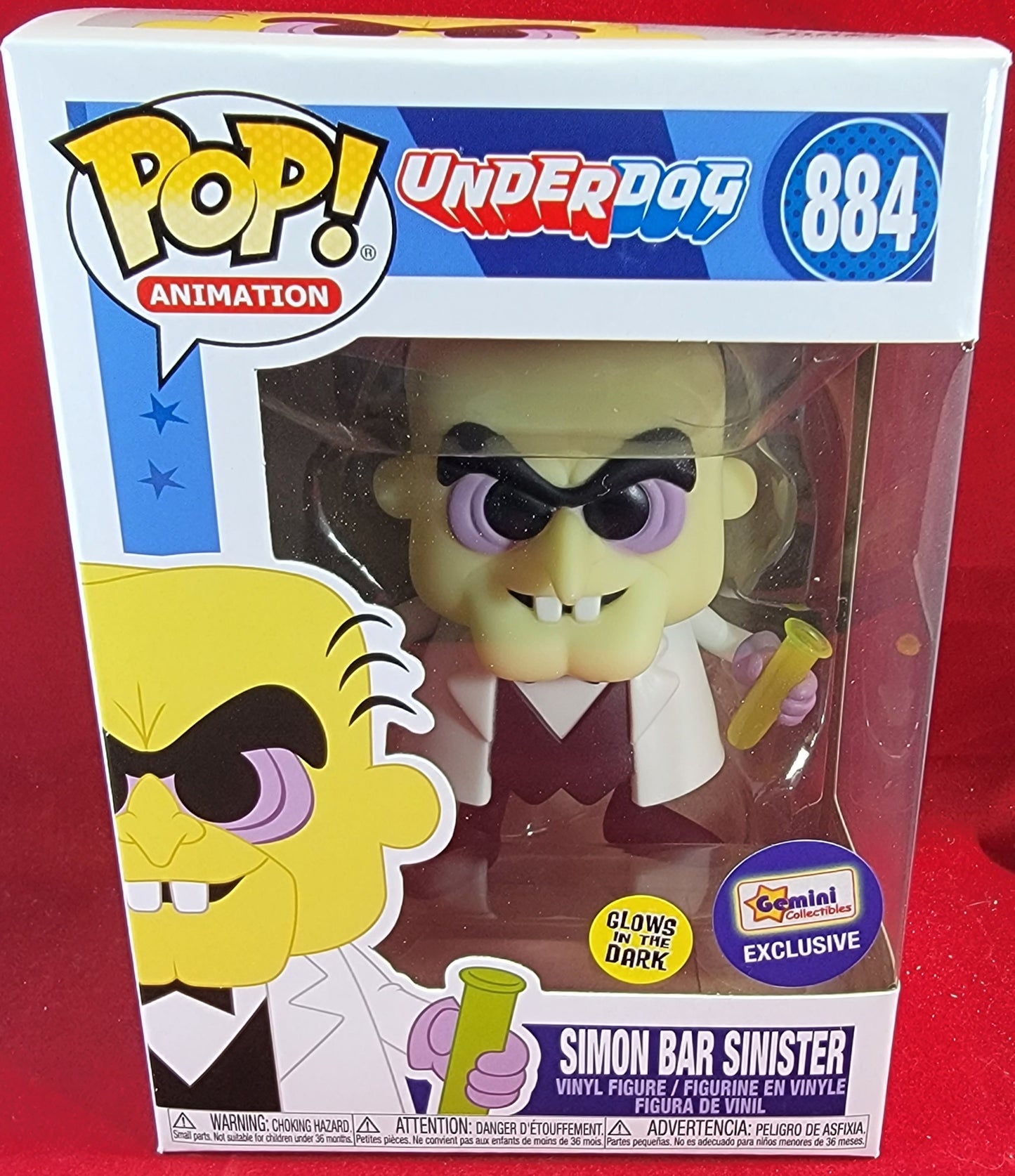 Simon bar sinister gemini exclusive funko # 884 (nib)