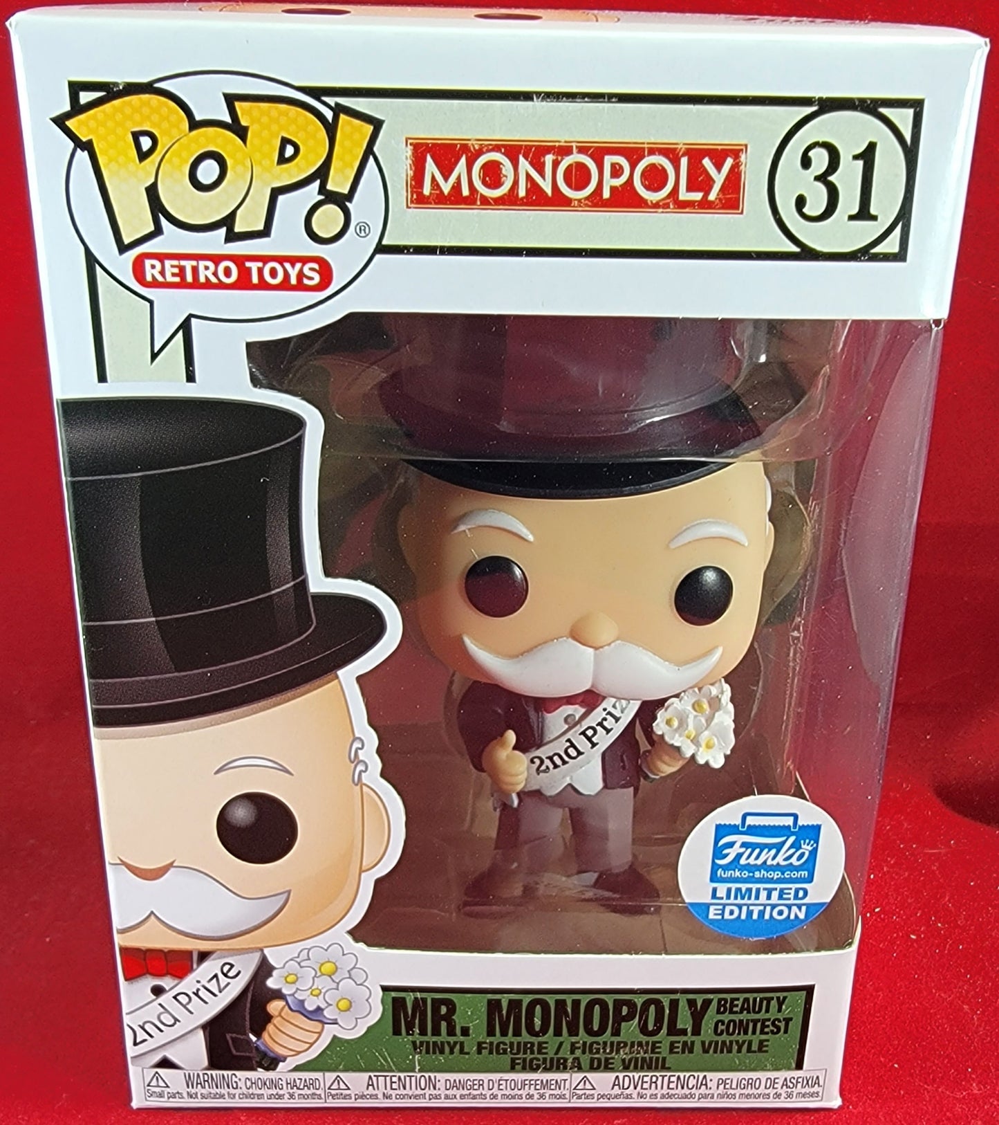 Mr. Monopoly beauty contest funko exclusive # 31 (nib)