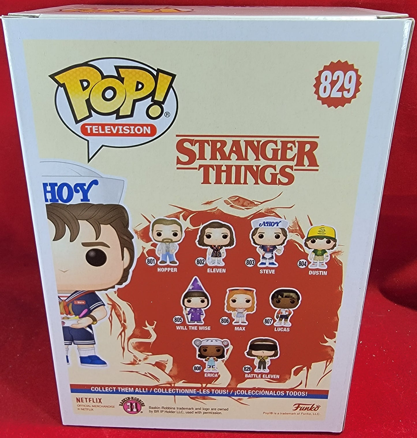 Steve baskin-Robbins exclusive funko # 829 (nib)