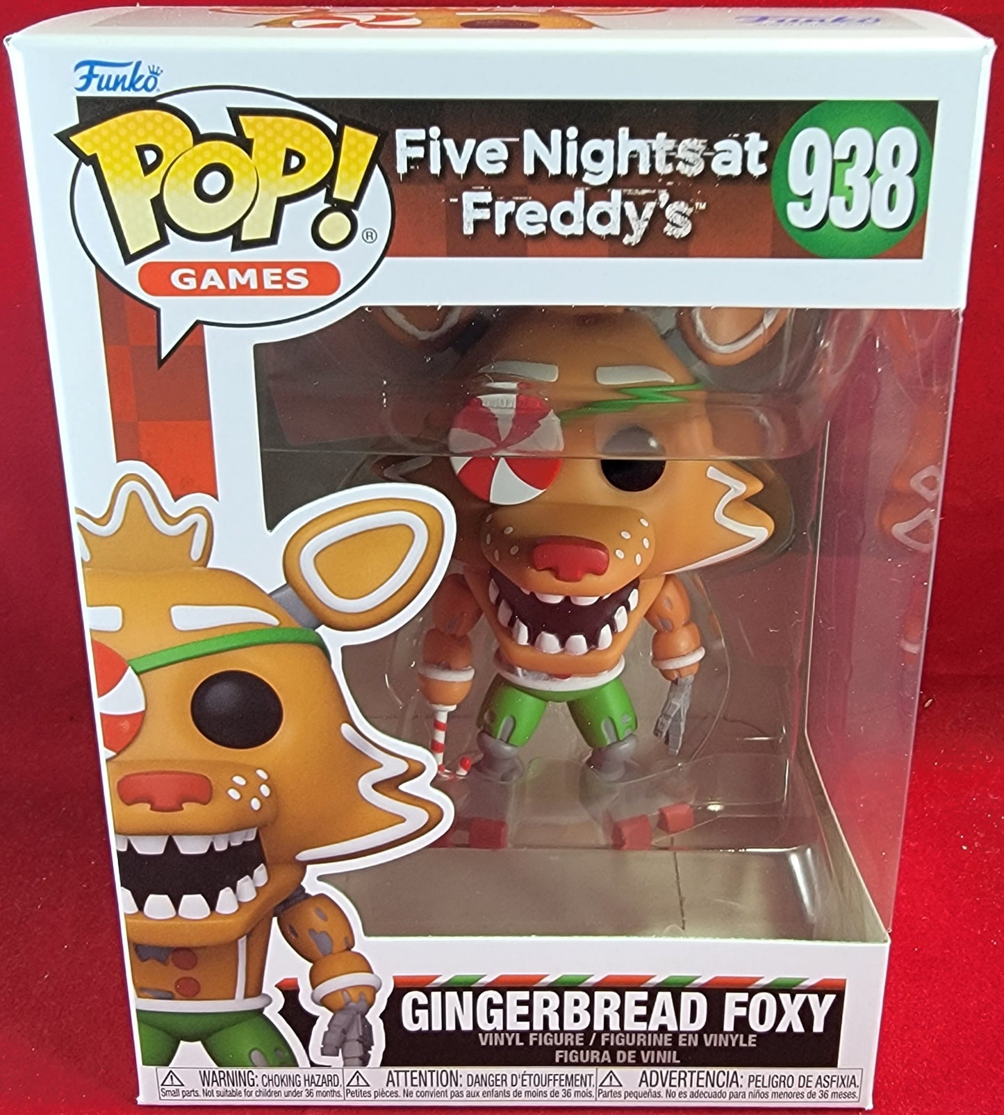 Gingerbread foxy funko # 938 (nib)