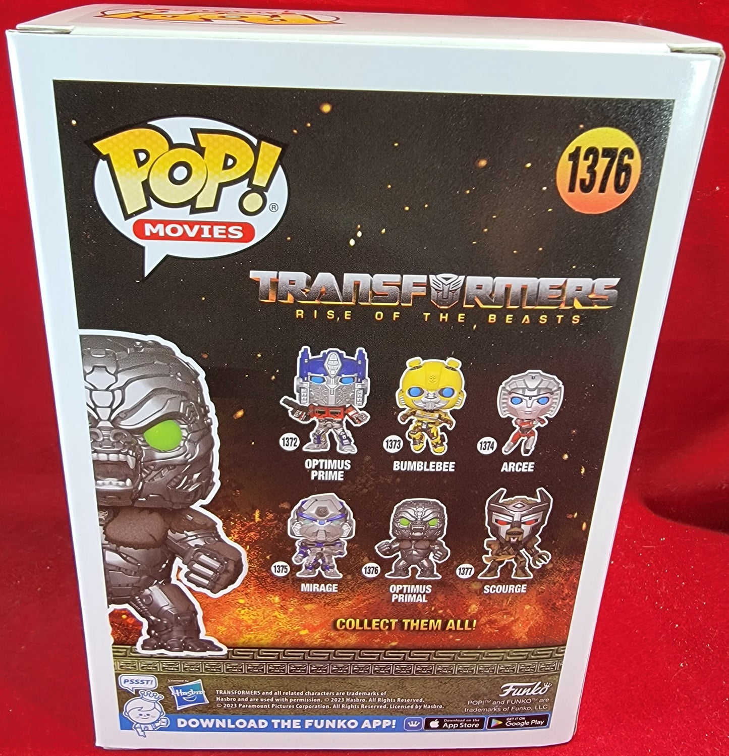 Optimus primal funko # 1376 (nib)