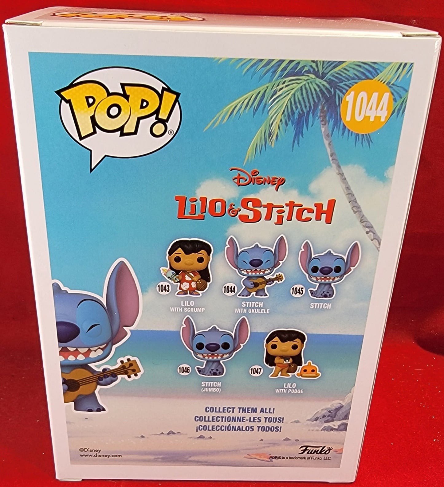 Stitch with ukulele funko # 1044 (nib)