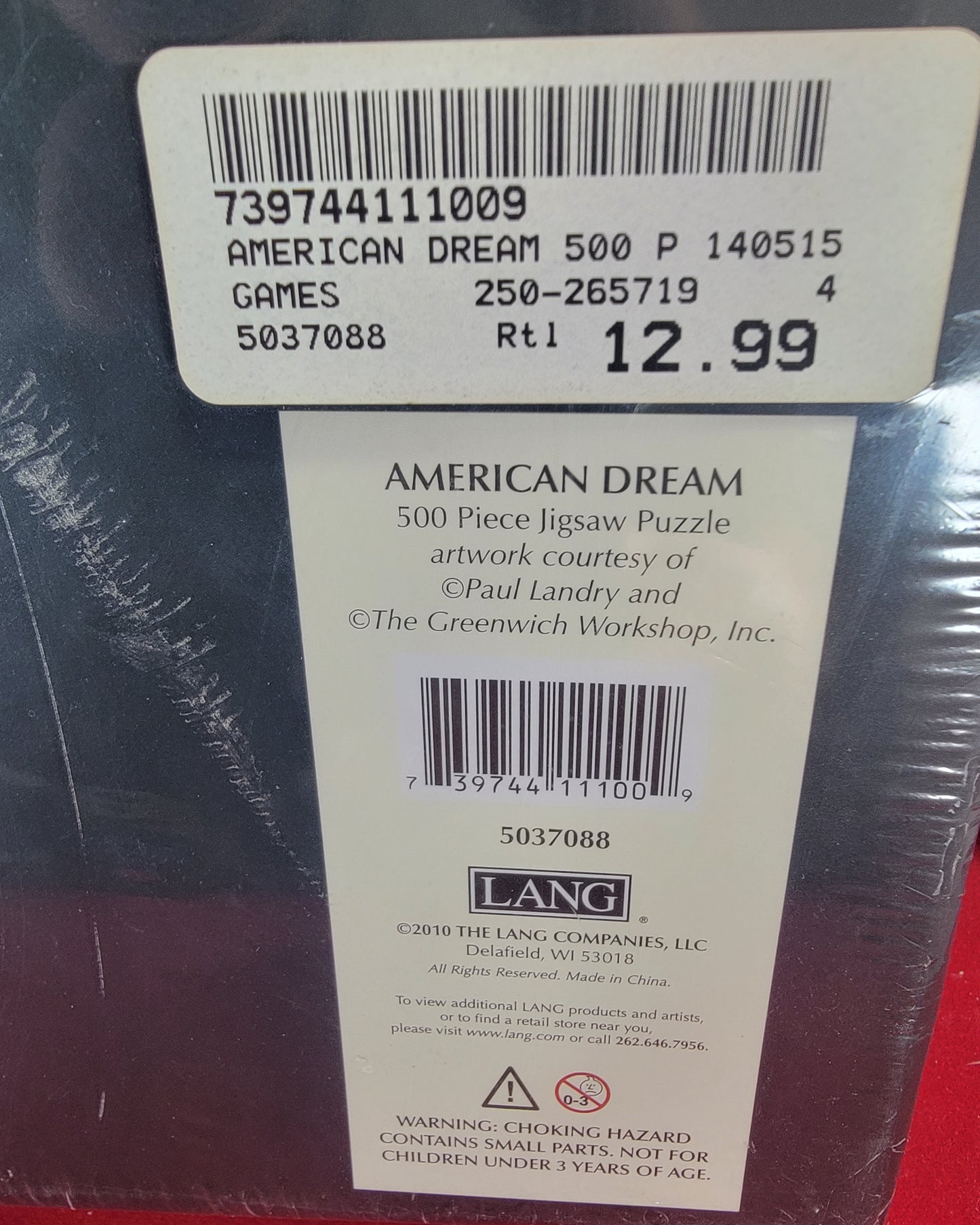 American Dream 500 piece puzzle (nib)