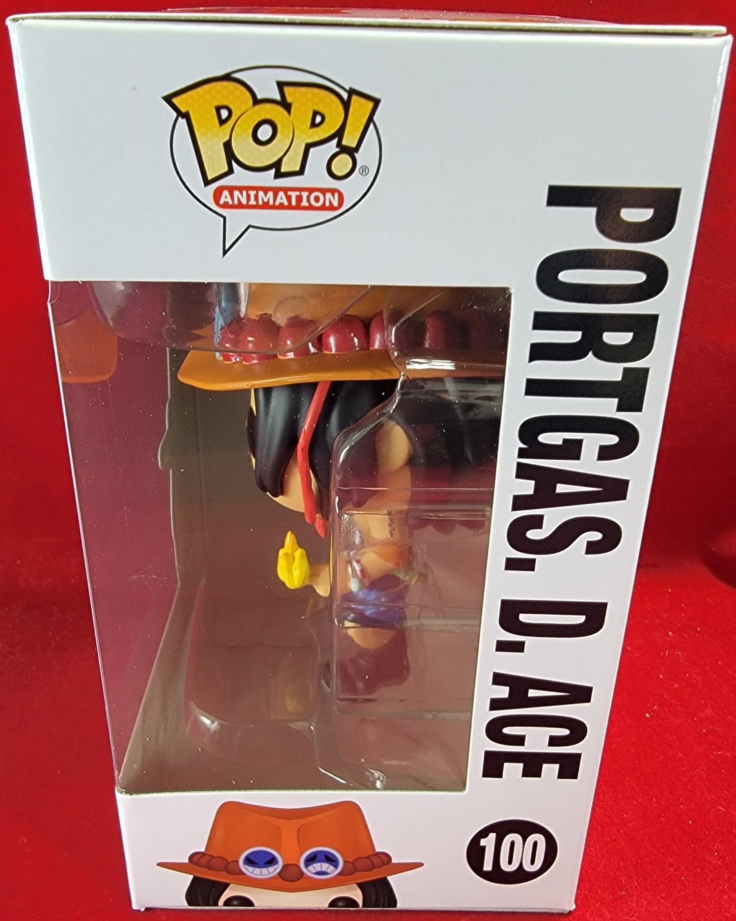 Portgas. D .ace funko # 100 (nib)