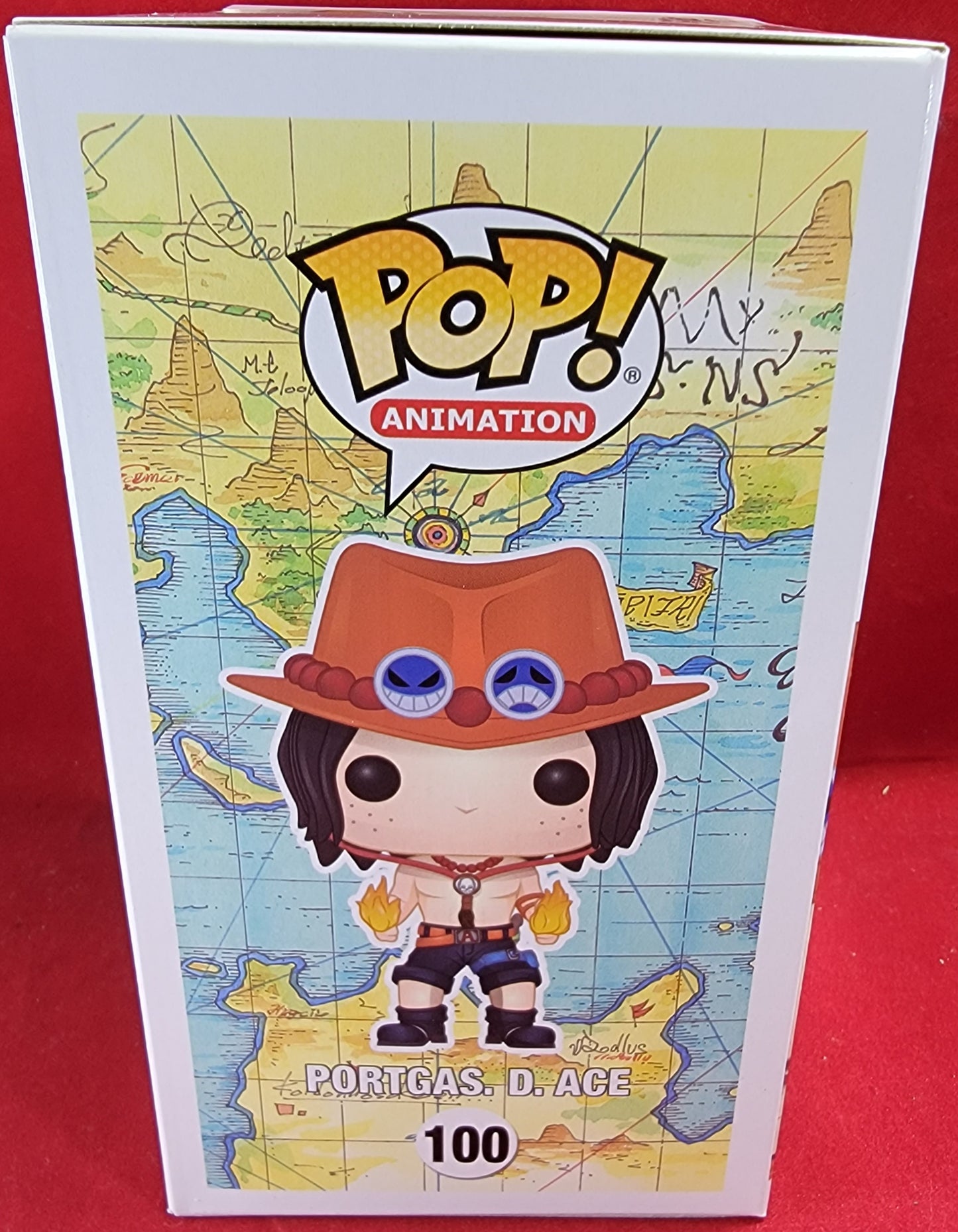 Portgas. D .ace funko # 100 (nib)