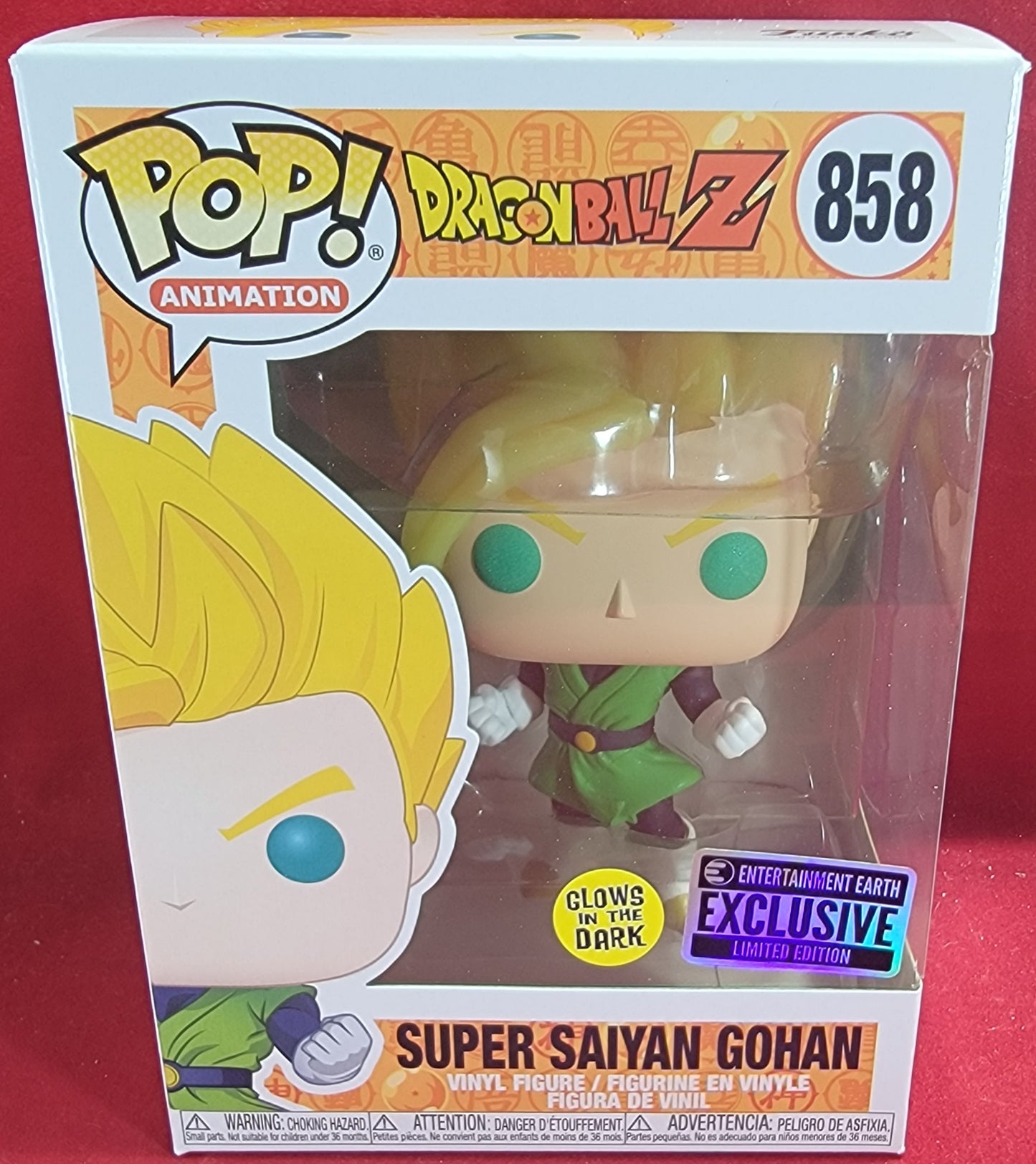 DragonBall z entertainment earth exclusive # 858 (nib)
With pop protector