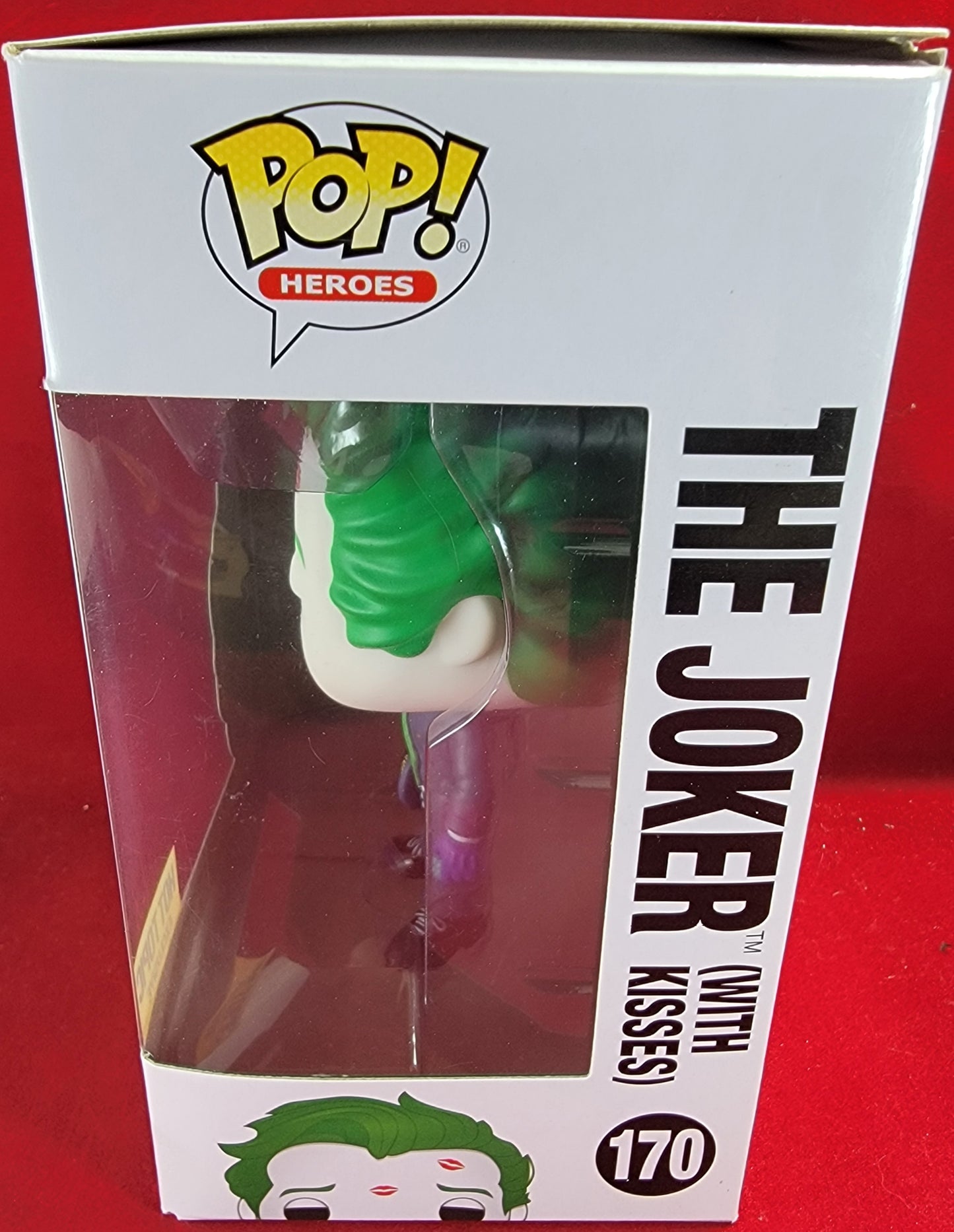 The joker (with kisses) hot topic exclusive funko # 170 (nib)
With pop protectors