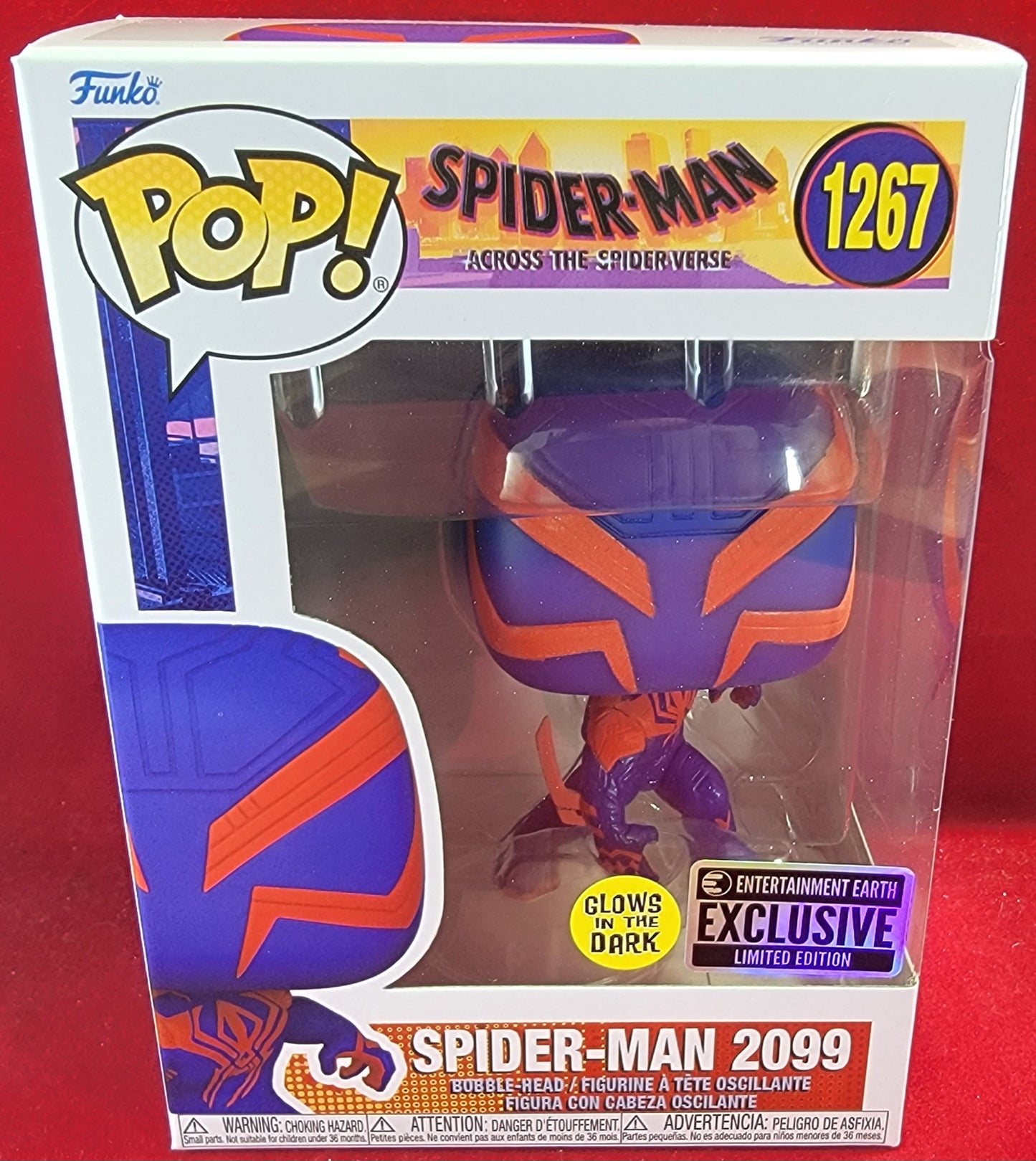 Spider-Man 2099 entertainment earth funko # 1267 (nib)
With pop protector