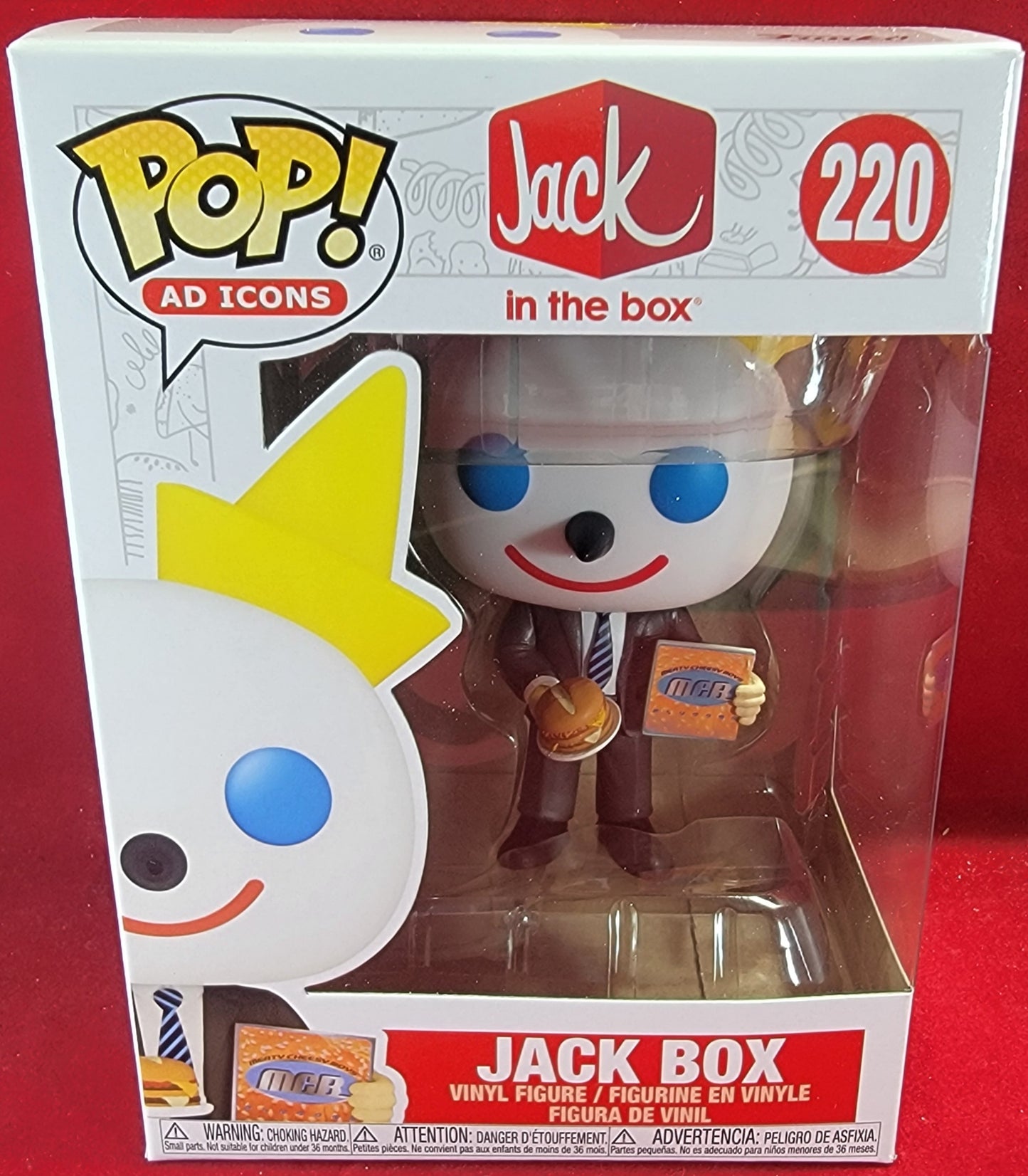 Jack box funko # 220 (nib)
With pop protector