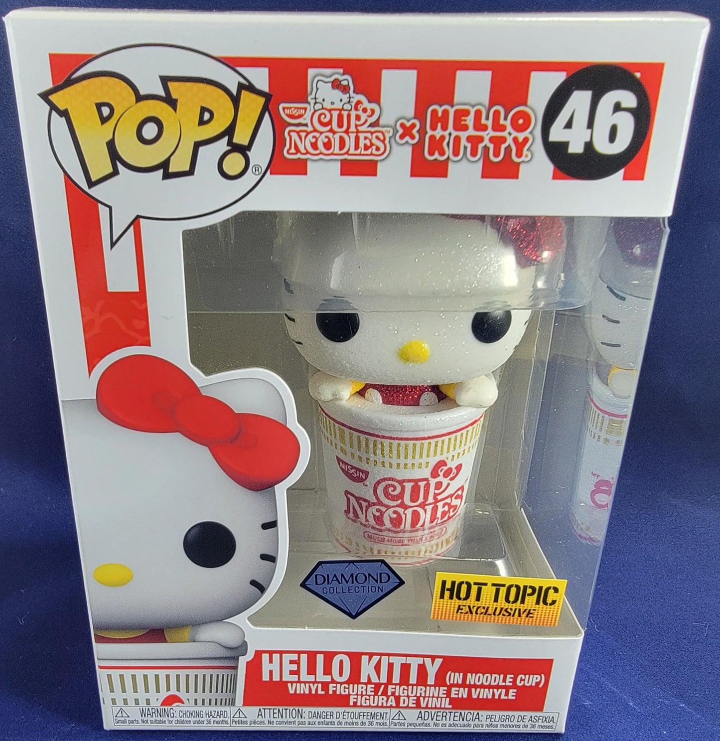 Hello kitty (in noodle cup), hot topic exclusive # 46 (nib)
With pop protector