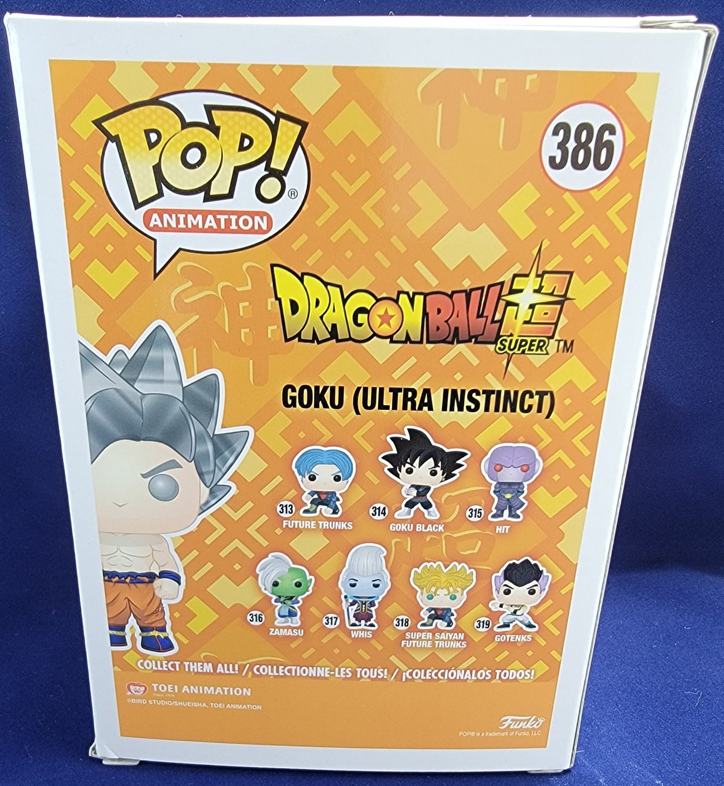 Goku (ultra instinct) funko # 386 (nib)
With pop protector