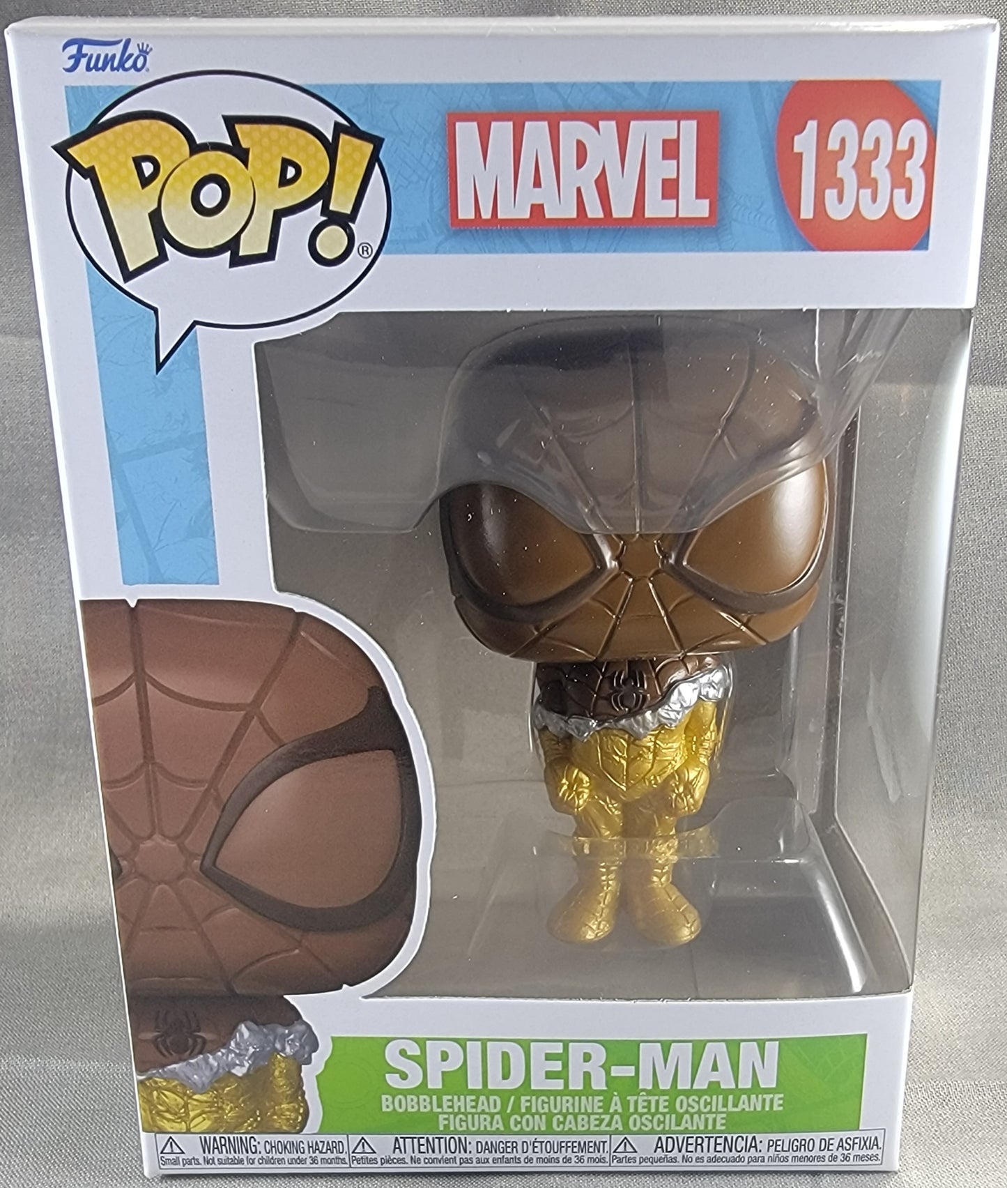 Spider-Man funko # 1333 (nib)
With pop protector
