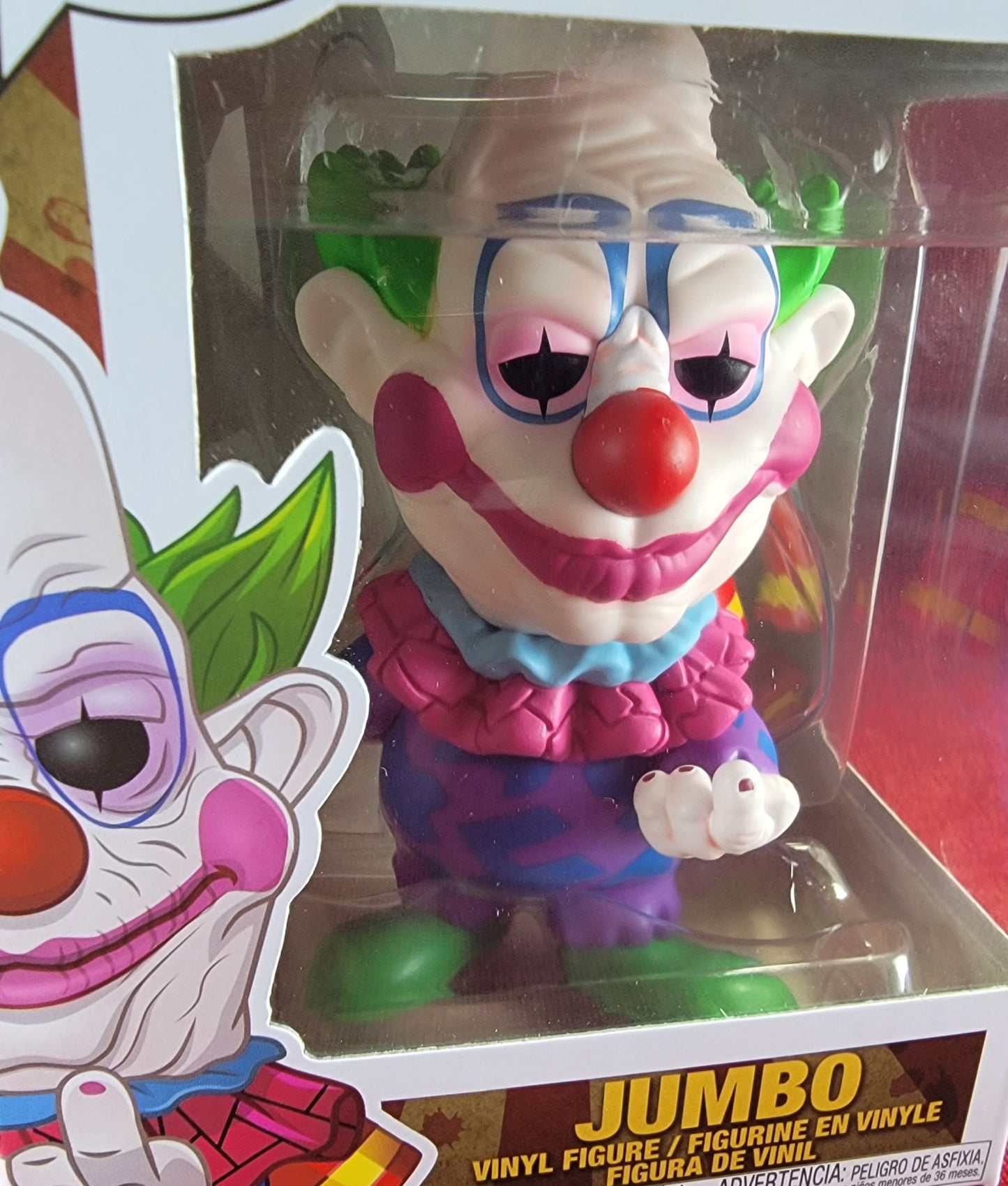 Jumbo from killer klowns funko # 931 (nib)
With pop protector