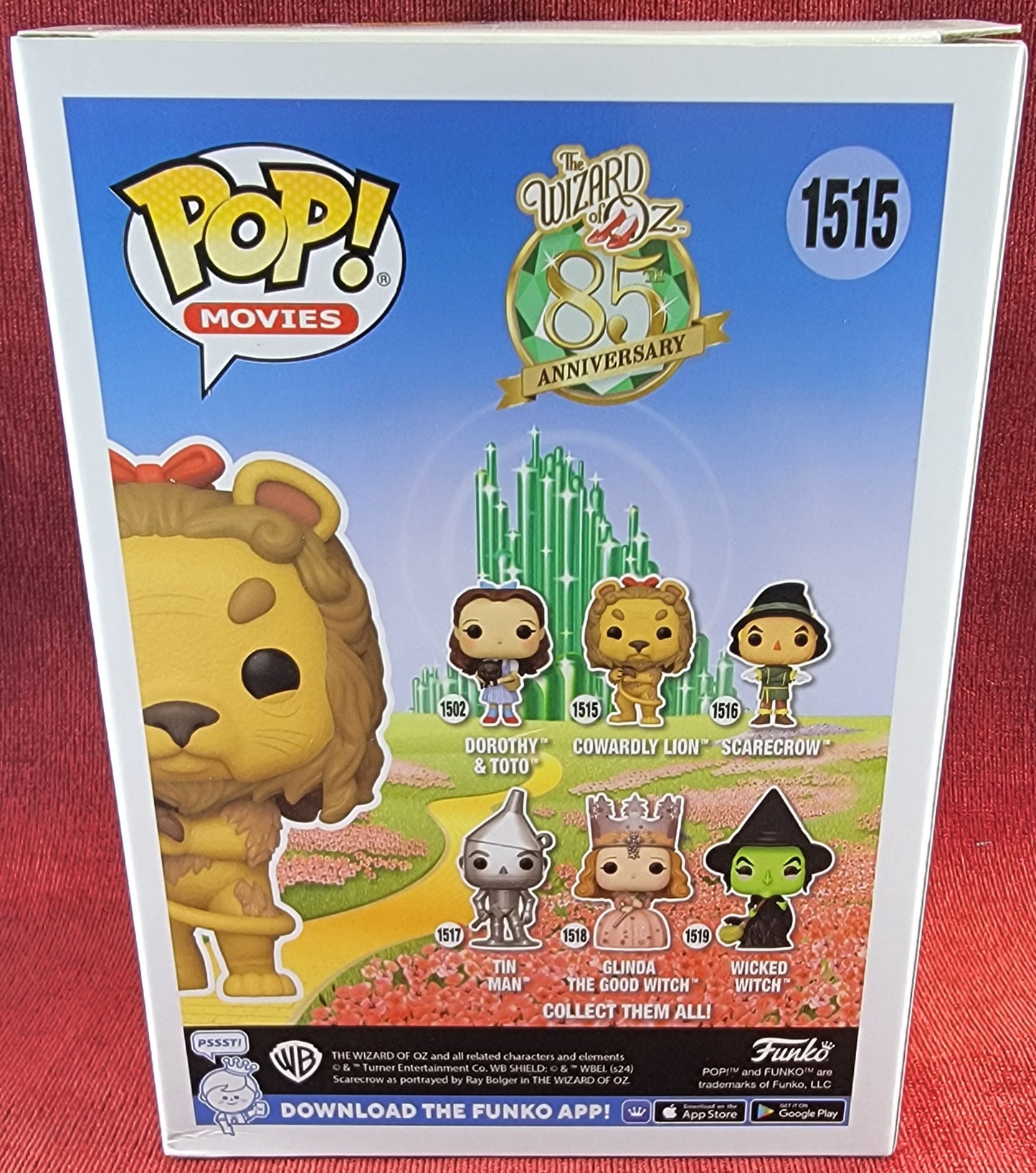 Cowardly lion funko # 1515 (nib)
With pop protector