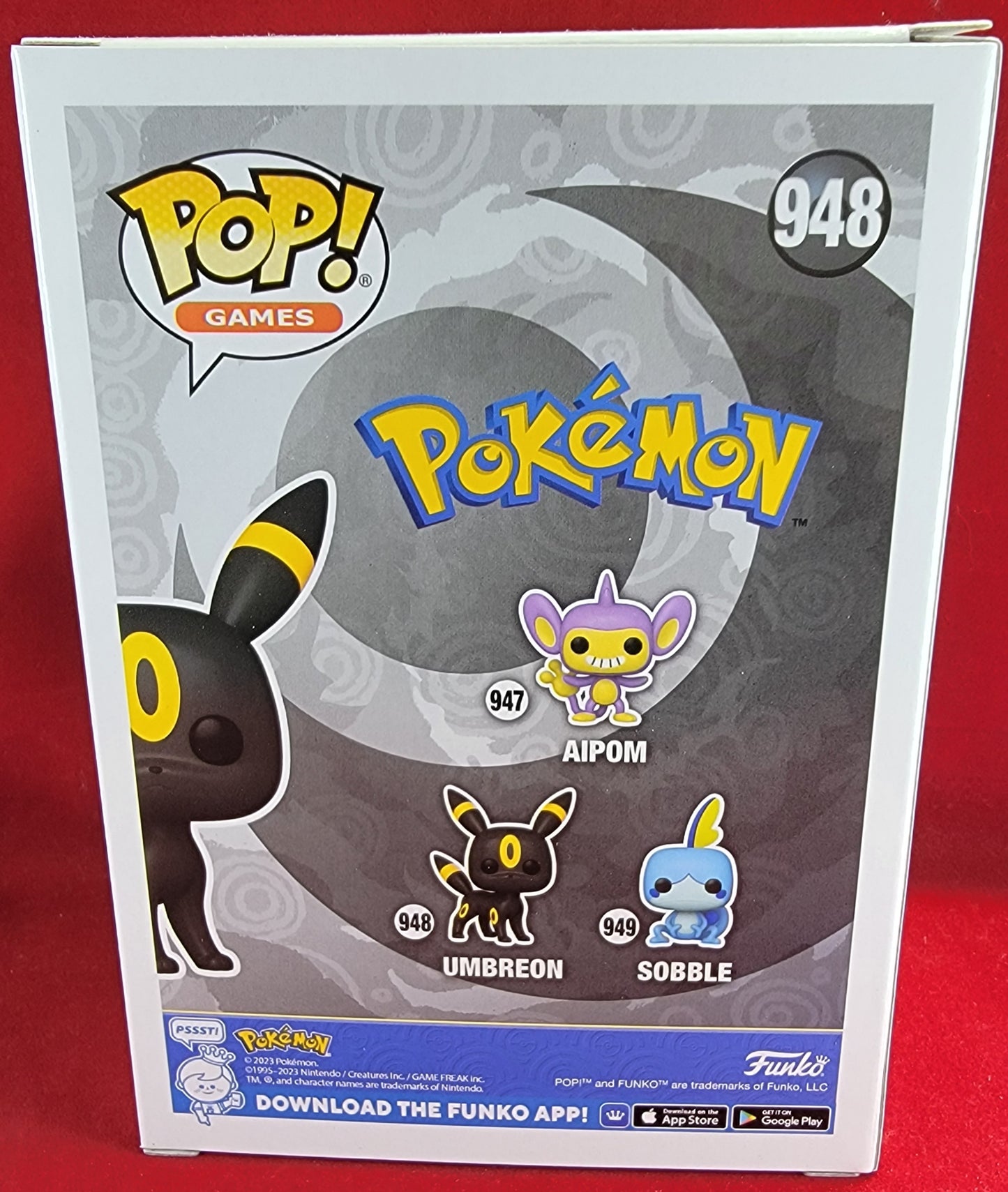 Umbreon funko #948 (nib)
With pop protector