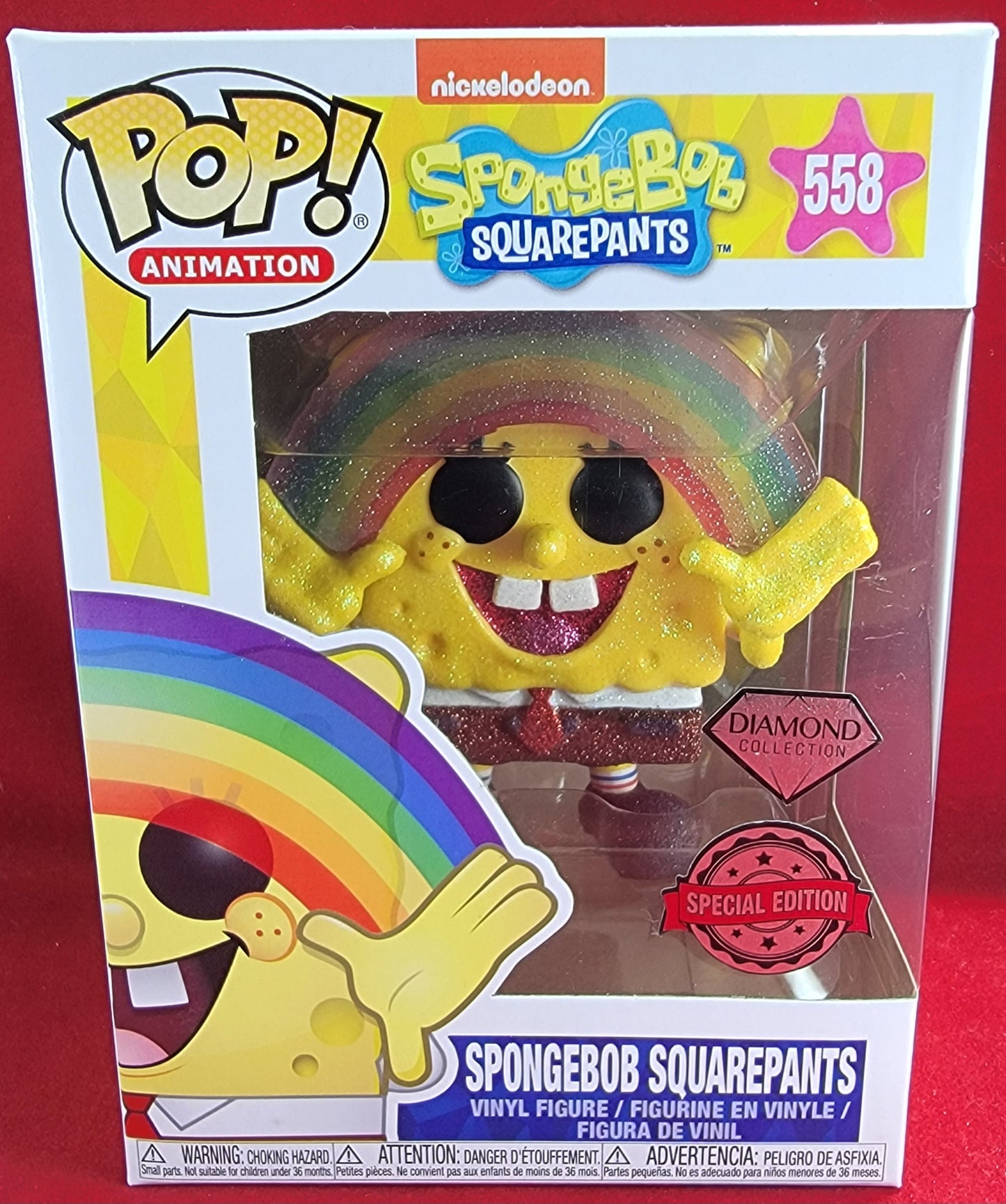 SpongeBob SquarePants diamond exclusive funko # 558 (nib)
With pop protector