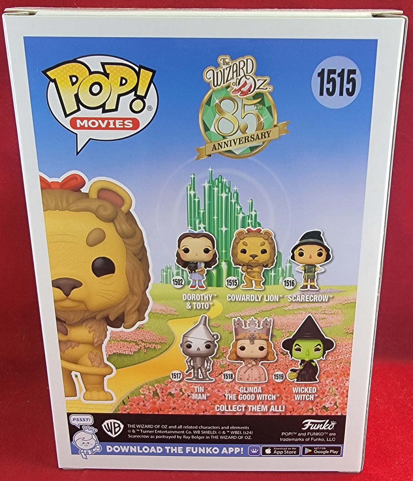 Cowardly lion chase funko # 1515 (nib)
With pop protector