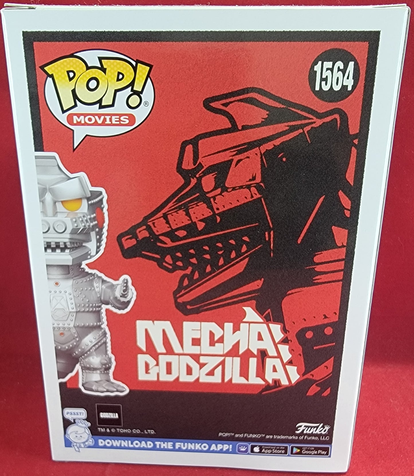 Mechagodzilla entertainment earth exclusive funko # 1564 (nib) with pop protector