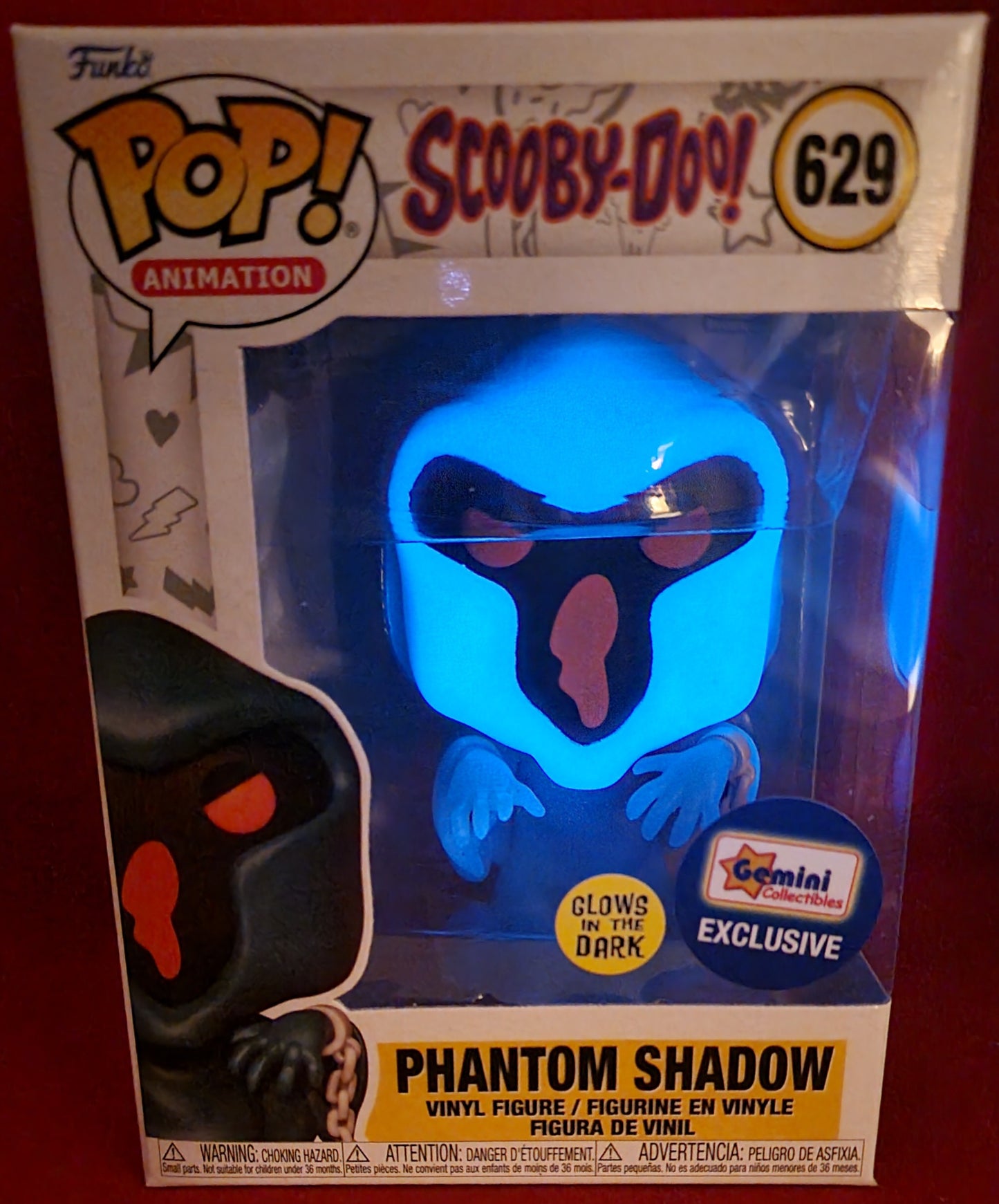 Phantom shadow gemini exclusive funko # 629 (nib)
With pop protector