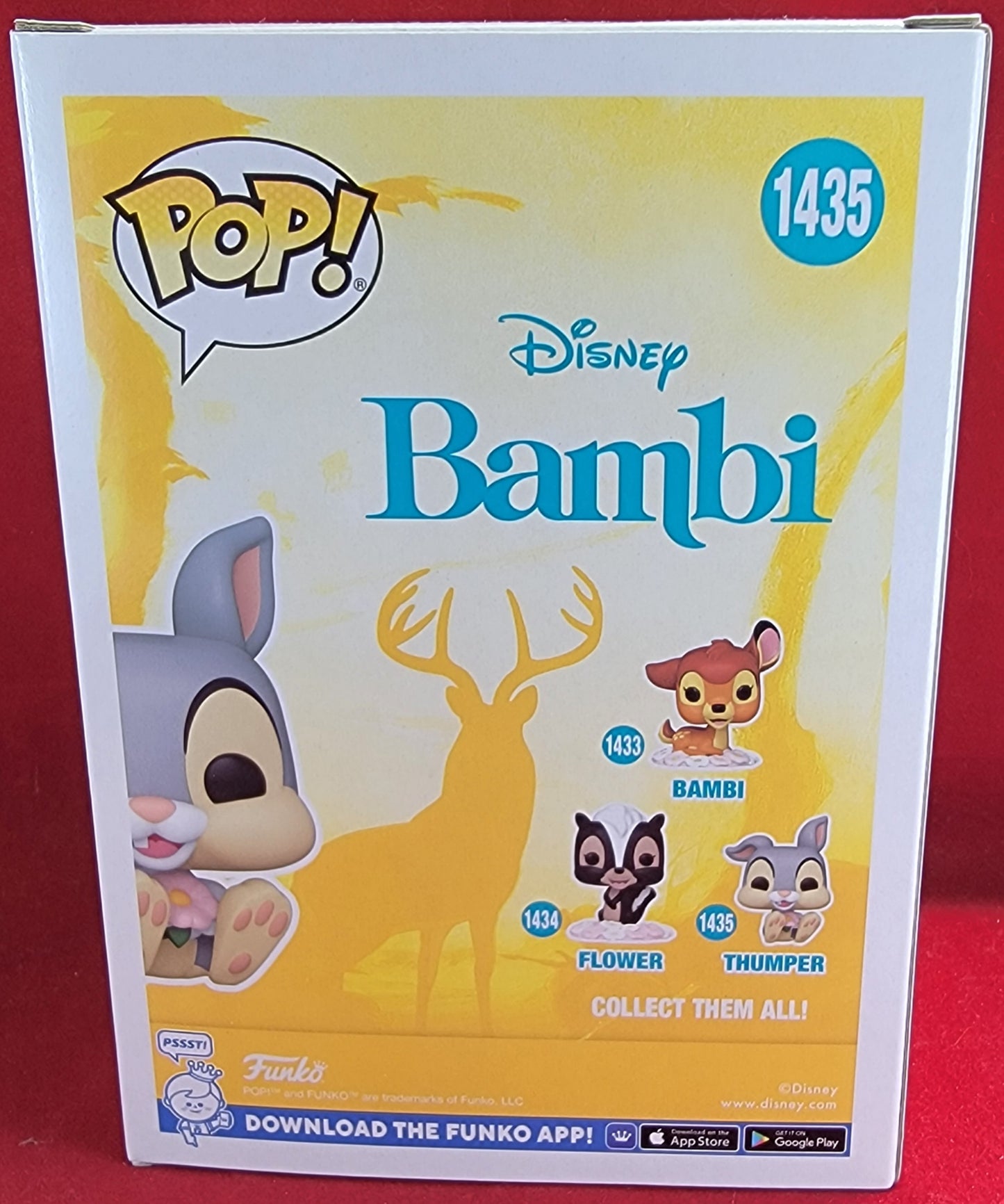 Thumper funko # 1435 (nib)
With pop protector