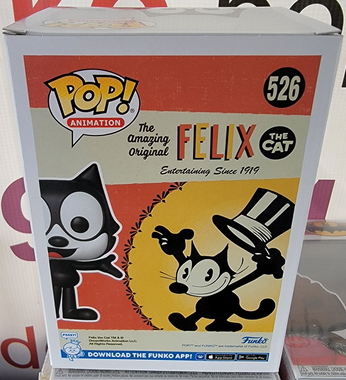 Felix the cat gemini exclusive funko # 526 (nib)
With pop protector