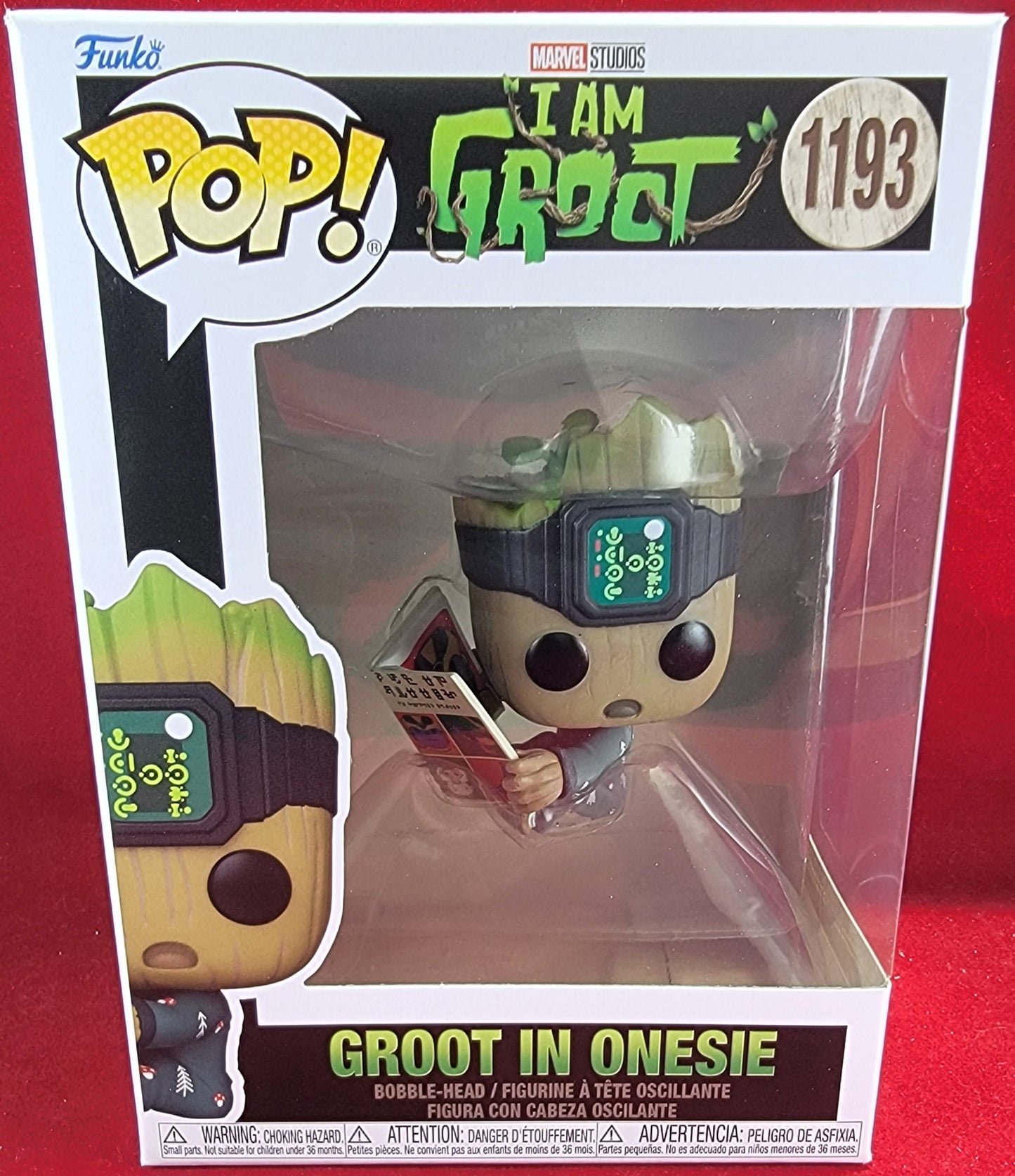 Groot in a onesie funko # 1193 (nib)
With pop protector