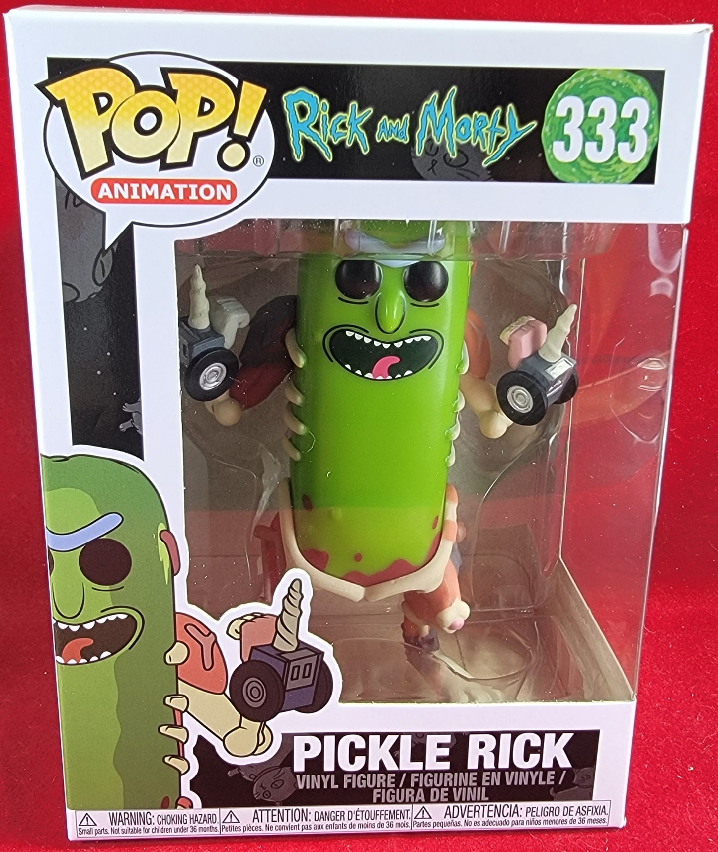 Pickle rick funko # 333 (nib)
With pop protector