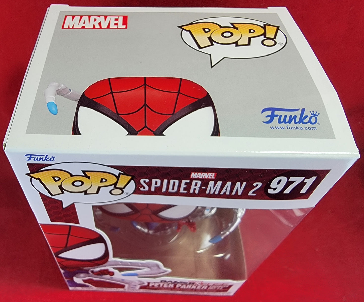 Peter Parker advanced suit 2.0 funko # 971 (nib)
With pop protector