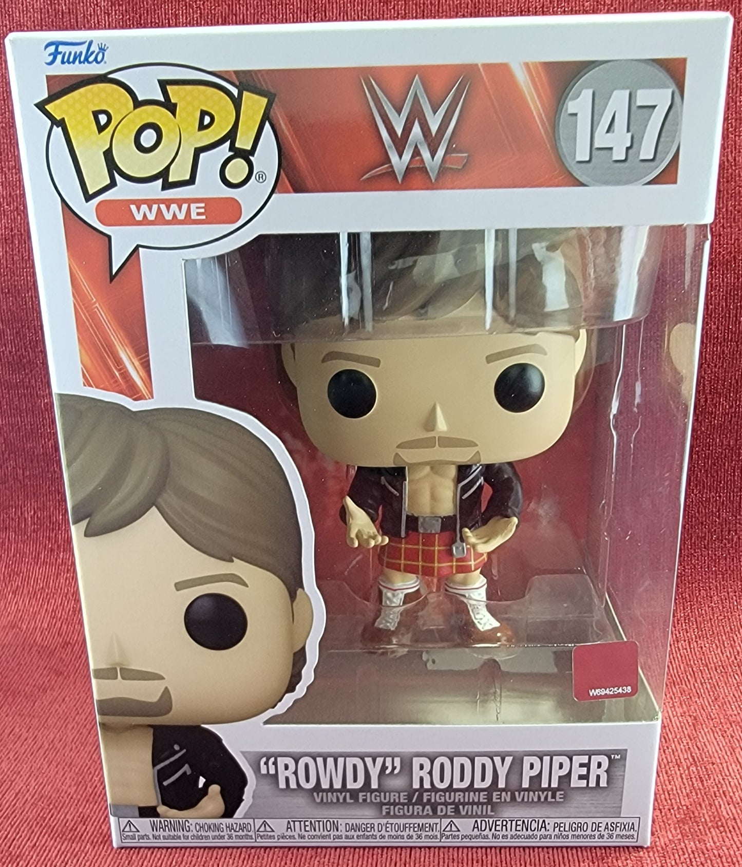 "Rowdy" Roddy Piper funko # 147 (nib)
With pop protector