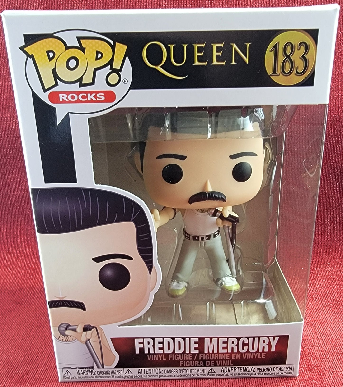 Freddie mercury funko # 183 (nib)
With pop protector