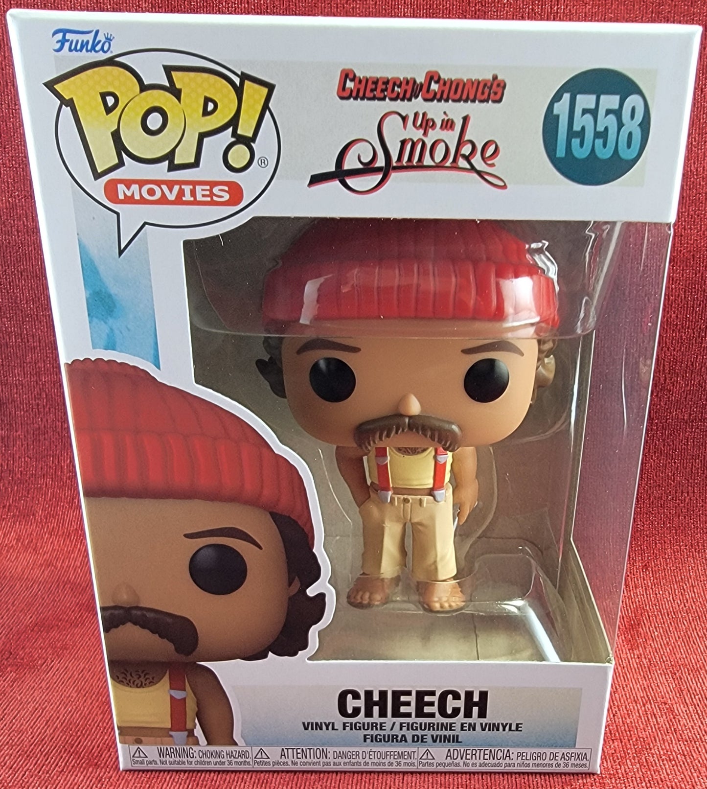 Cheech funko # 1558 (nib)
With pop protector