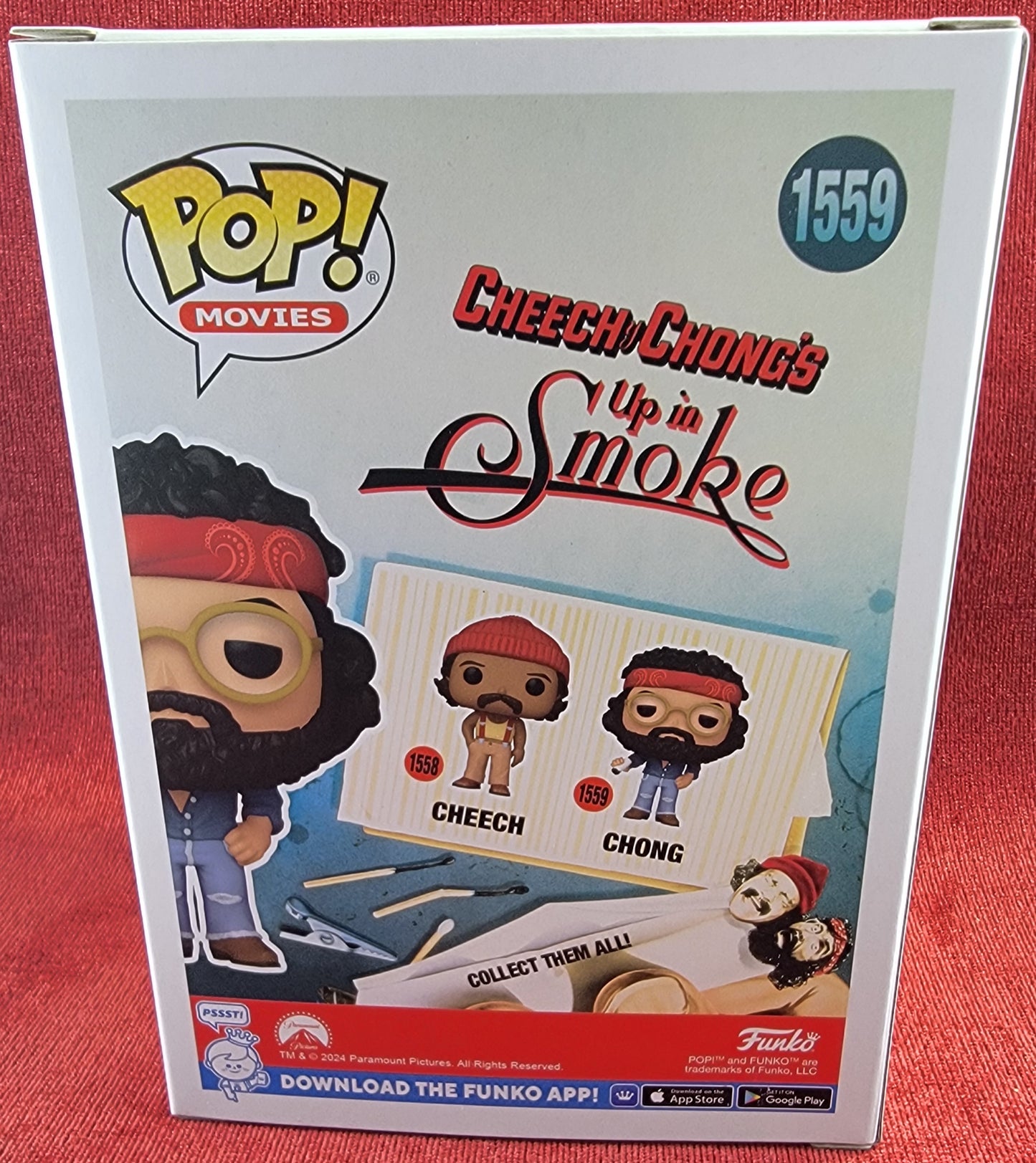 Chong funko # 1559 (nib)
With pop protector