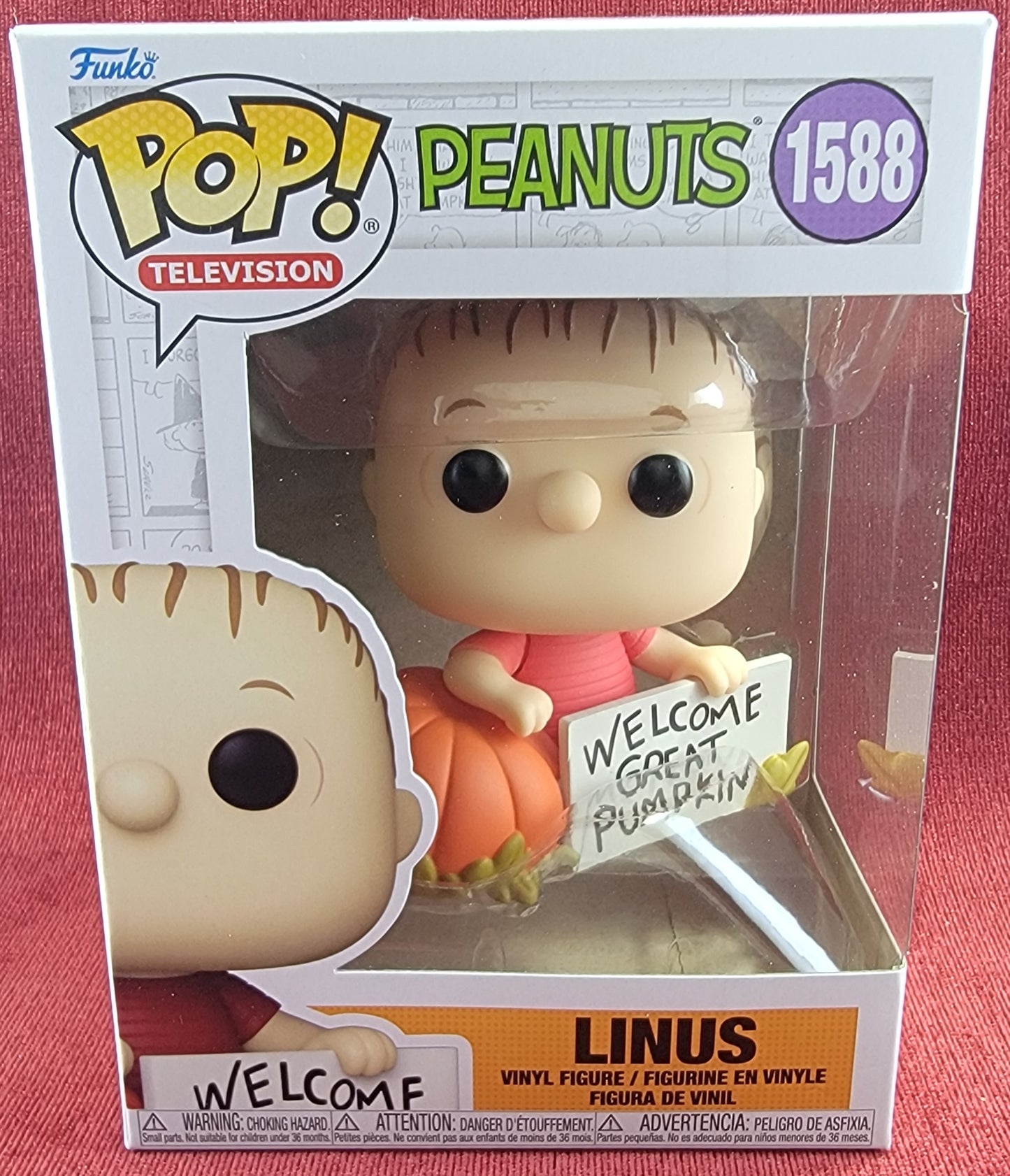 Linus funko # 1588 (nib)
With pop protector