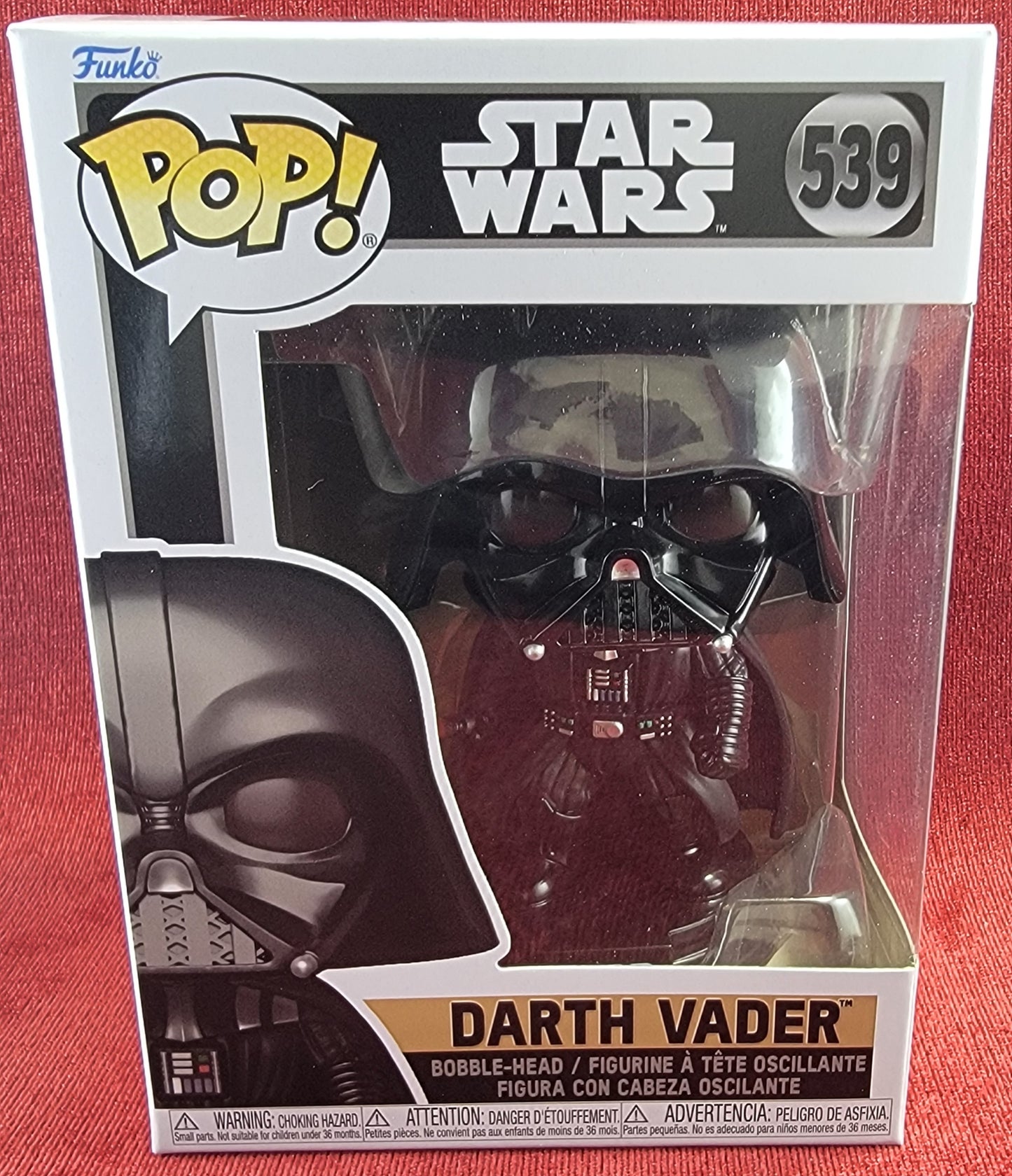 Darth vader funko # 539 (nib)
With pop protector