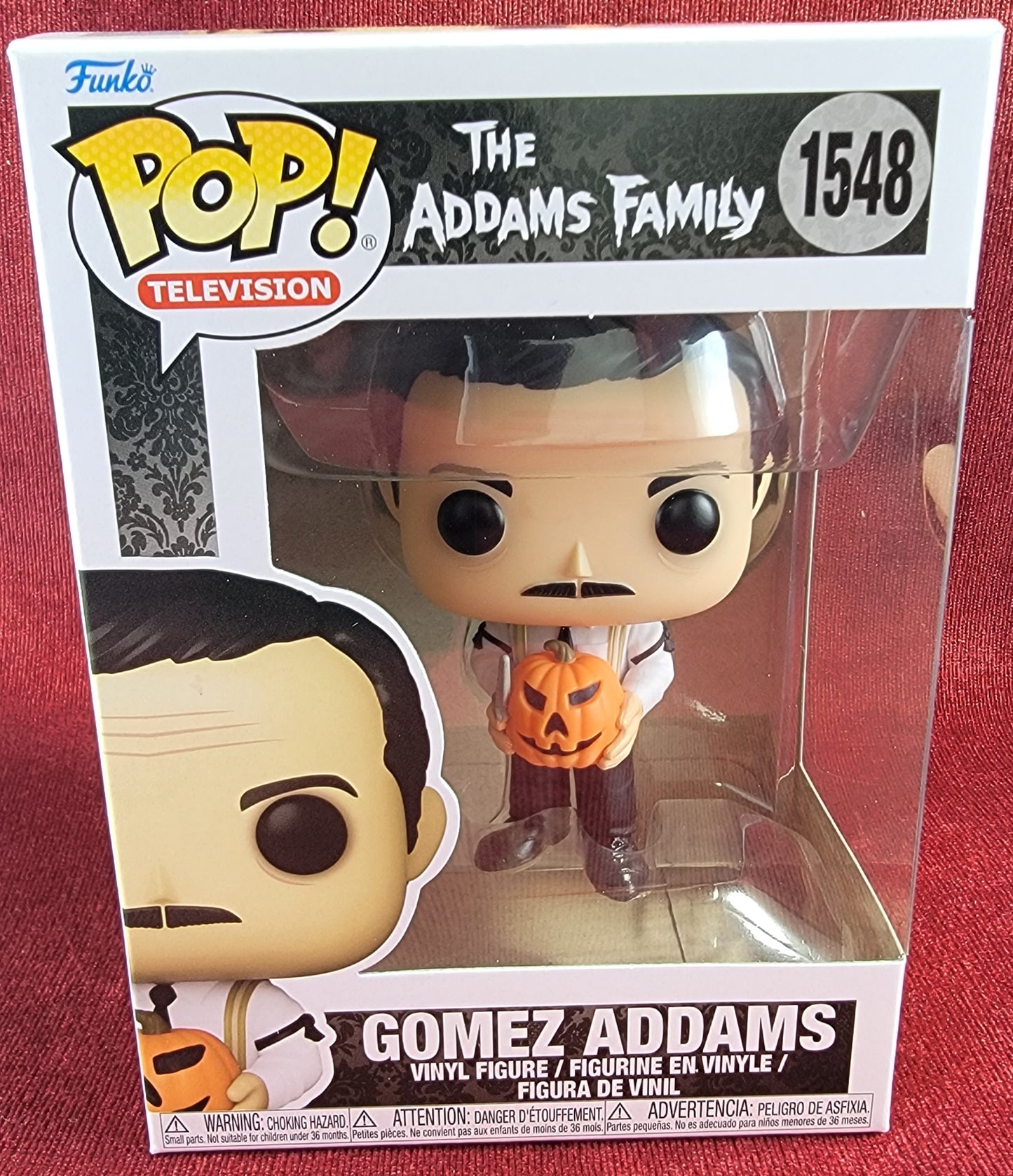 Gomez Addams funko # 1548 (nib)
With pop protector