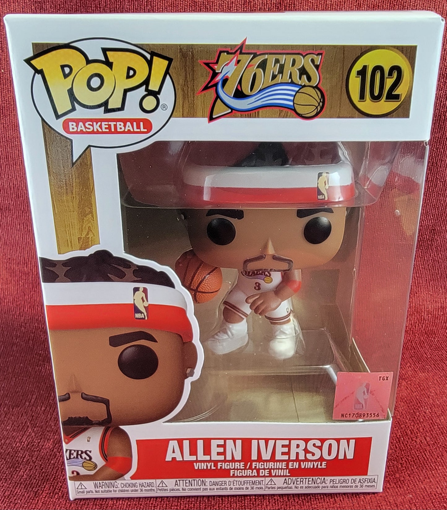 Allen Iverson funko # 102 (nib)
With pop protector